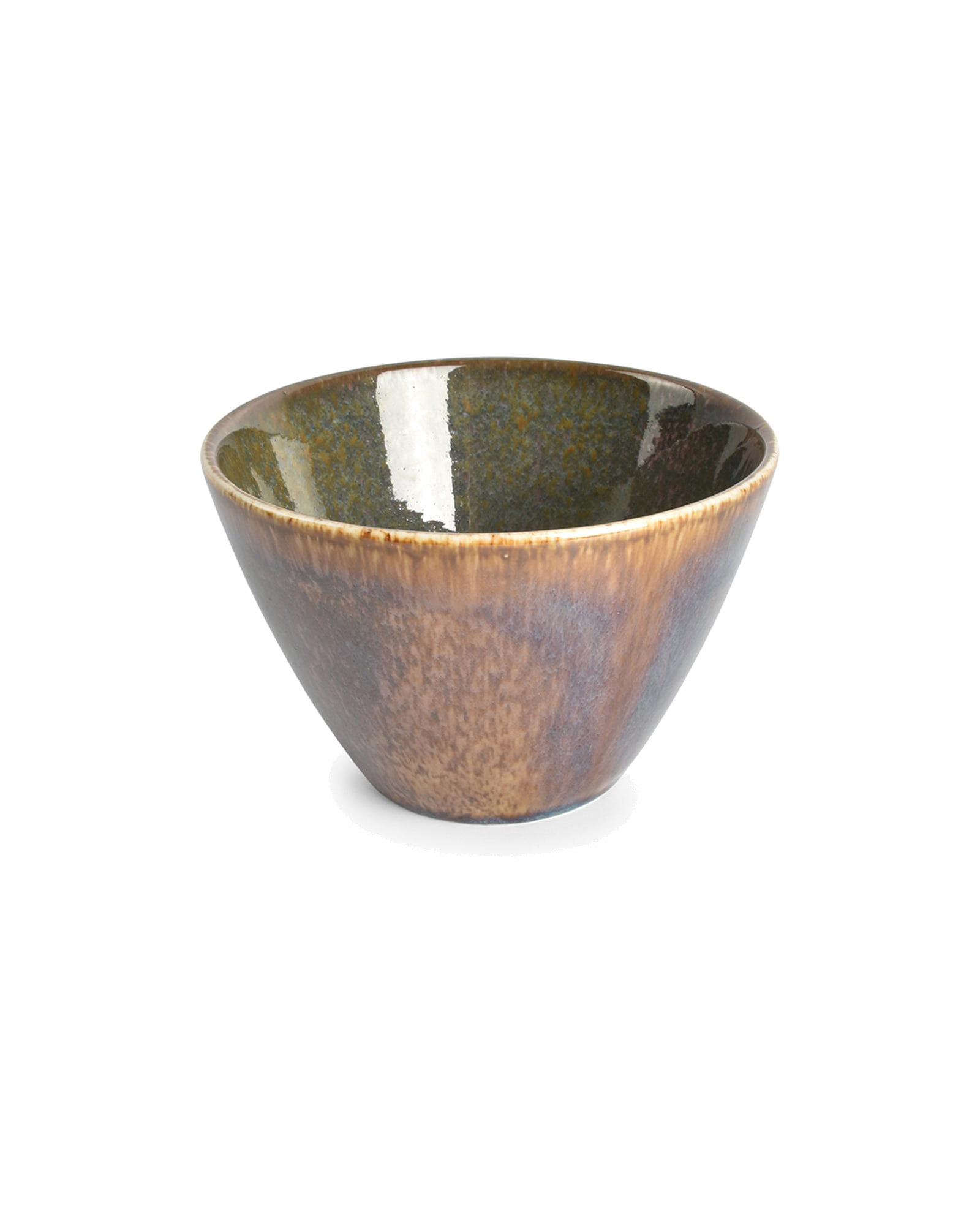 Cirro Schale aus Porzellan, konisch Grün, Ø 12 cm, H 7,5 cm, Ansicht 2
