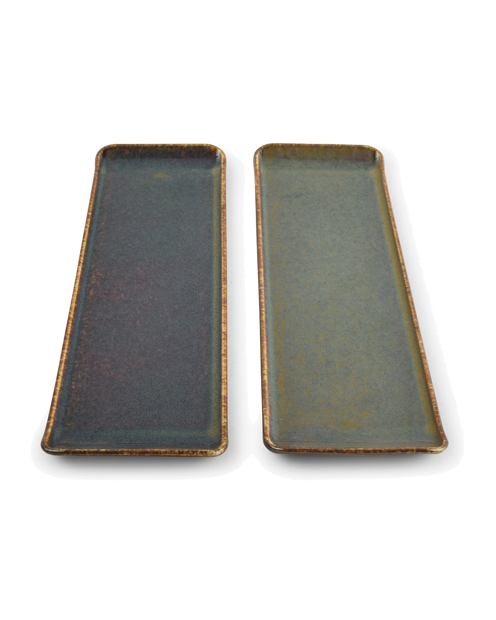 Cirro Servierschale aus Porzellan, Grün, 30 × 9,5 cm, Ansicht 3