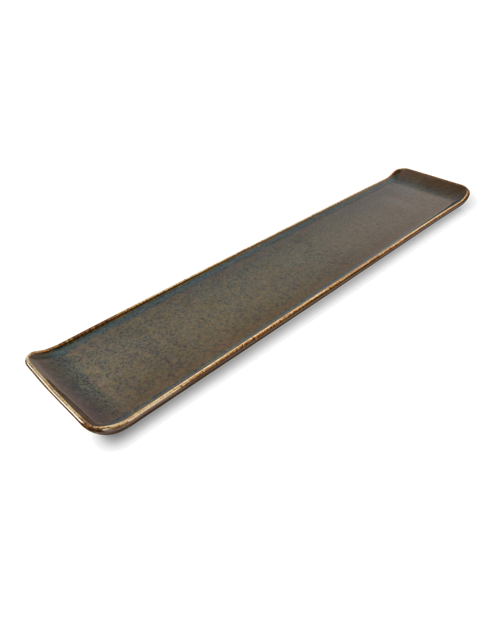 Cirro Servierschale aus Porzellan, Grün, 46,5 × 9,5 cm, Ansicht 1