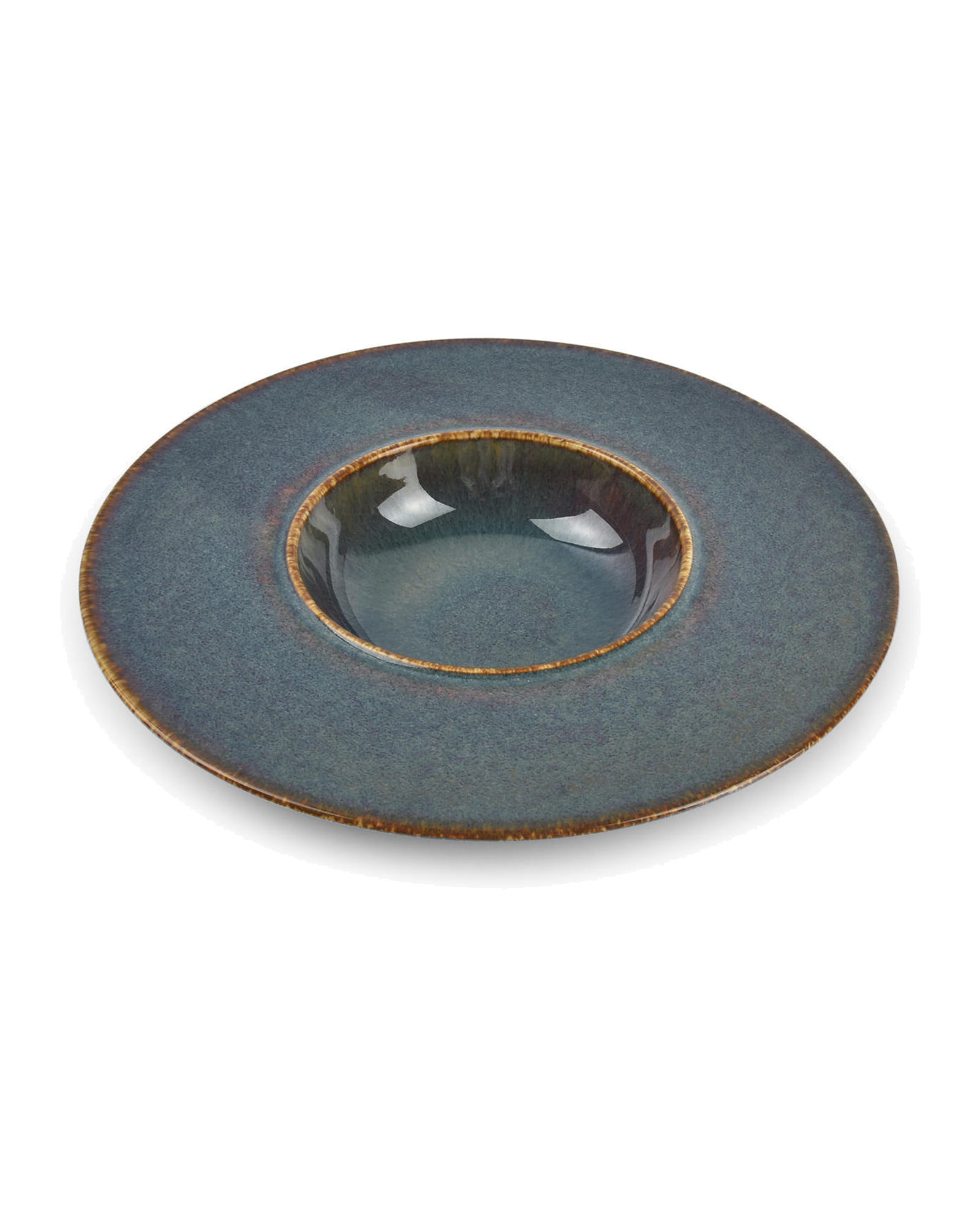 Cirro Suppenteller aus Porzellan, Grün, Ø 24 cm, Ansicht 1