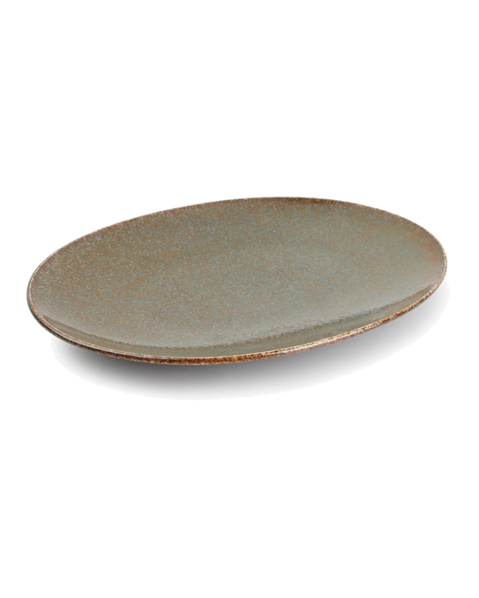 Cirro Teller aus Porzellan, Grün, 24 × 17 cm, Ansicht 1