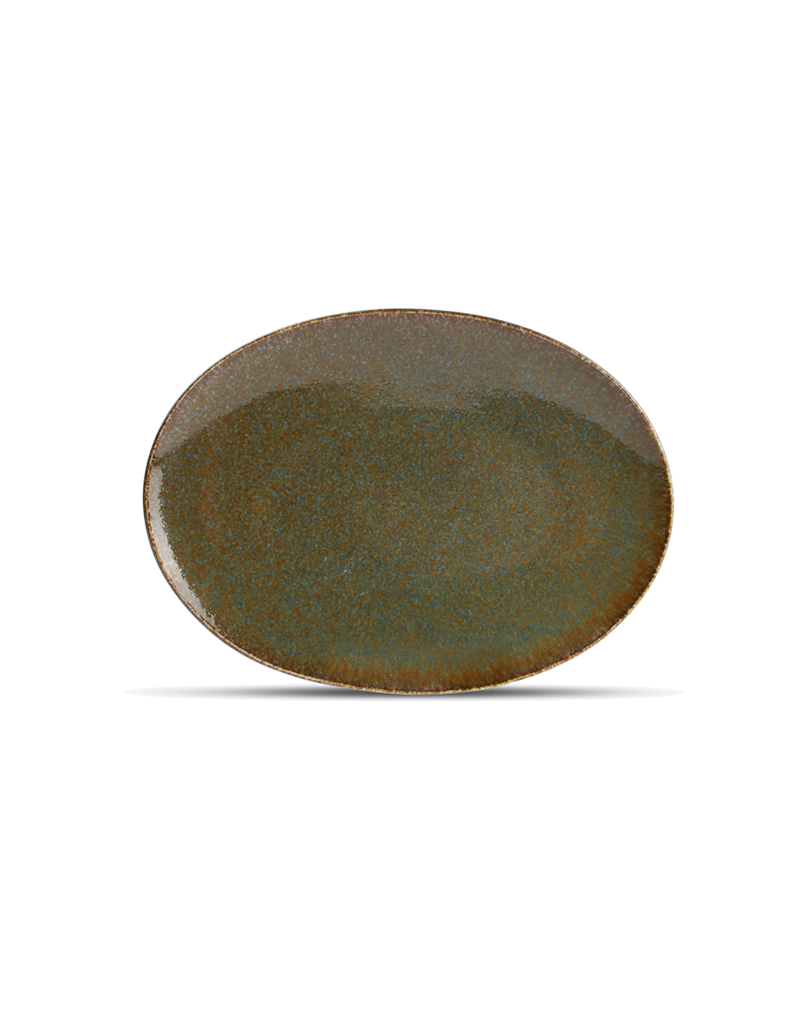 Cirro Teller aus Porzellan, Grün, 24 × 17 cm, Ansicht 2