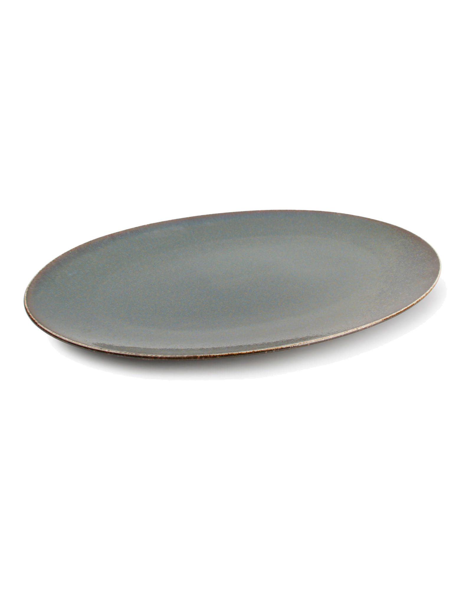 Cirro Teller aus Porzellan, Grün, 36 × 25,5 cm, Ansicht 1