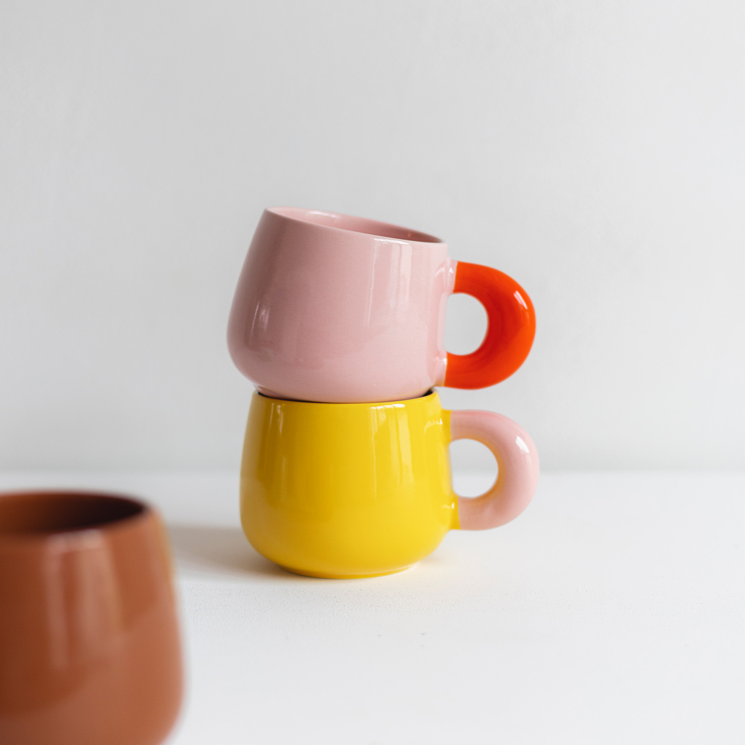 Coco Becher aus New Bone China, Rosa, 470 ml, Ansicht 6