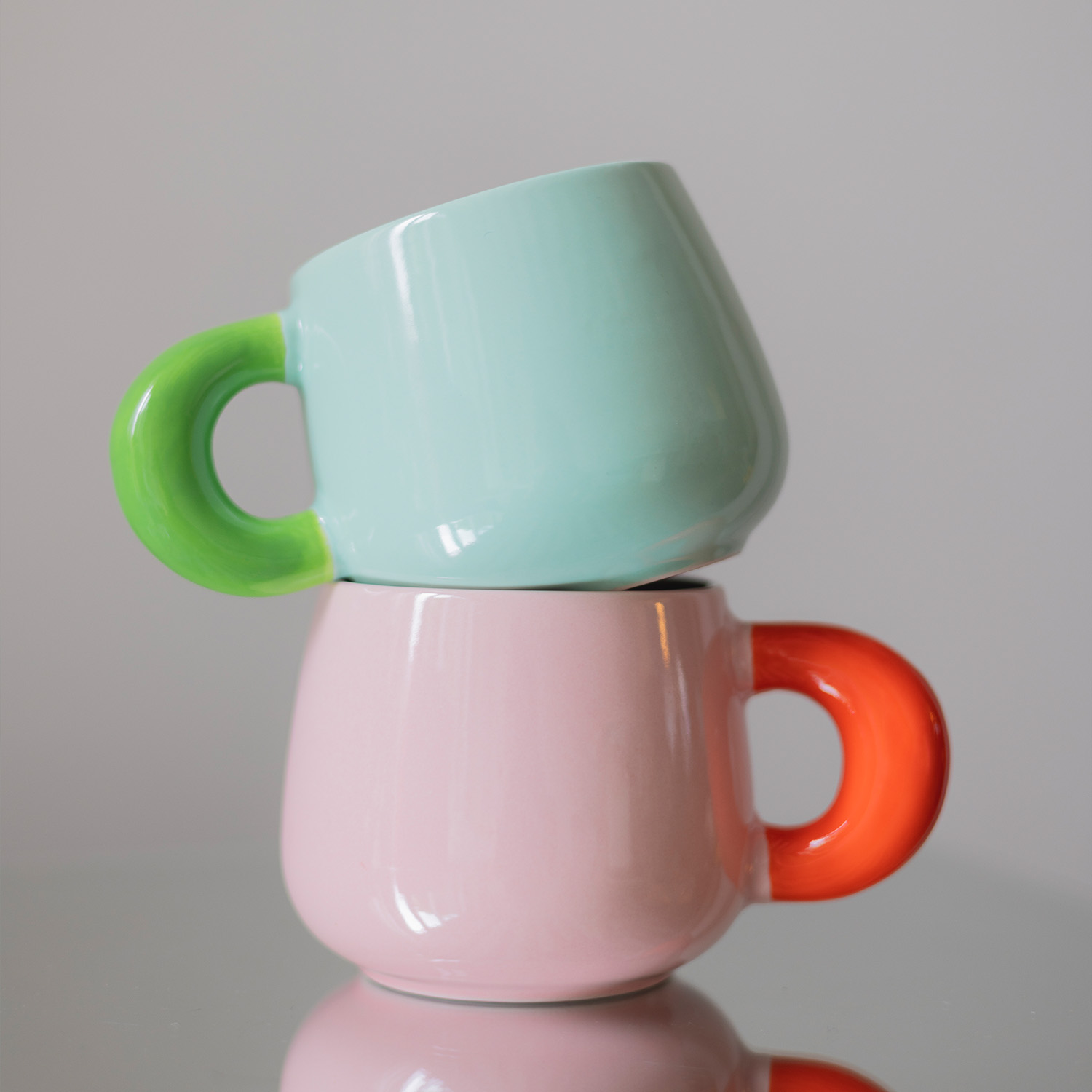 Coco Becher aus New Bone China, Türkis, 470 ml, Ansicht 4