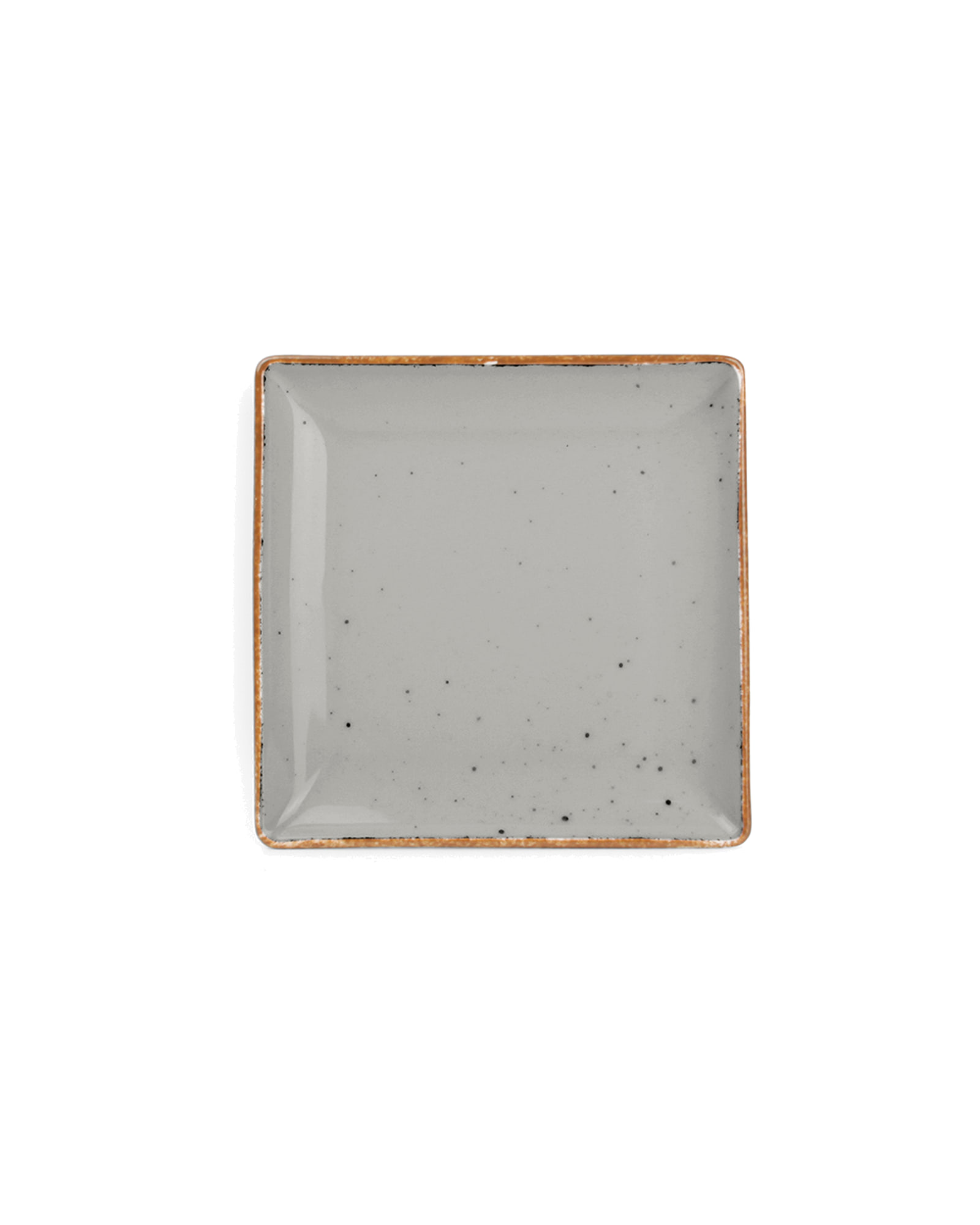 Collect Teller aus Porzellan, Grau, 11 × 11 cm, Ansicht 1