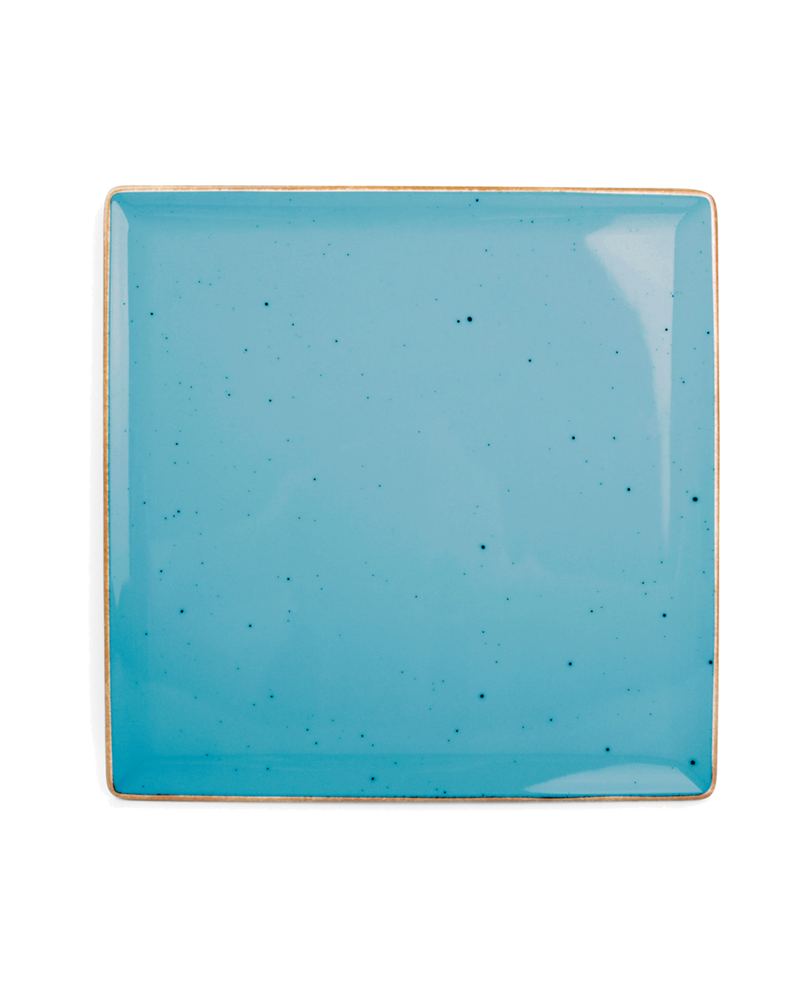 Collect Teller aus Porzellan, Blau, 25,5 × 25,5 cm, Ansicht 1