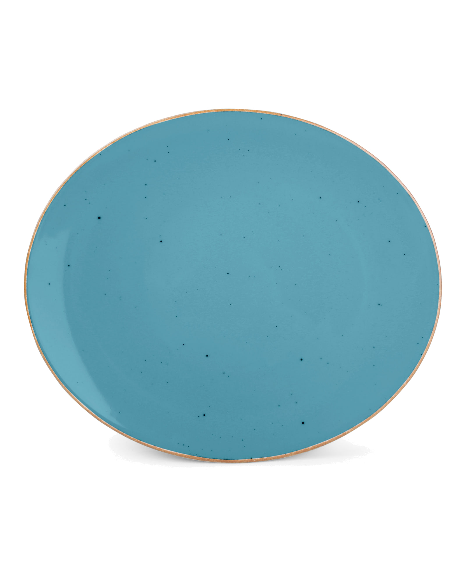 Collect Teller aus Porzellan, Blau, 30,5 × 26 cm, Ansicht 1