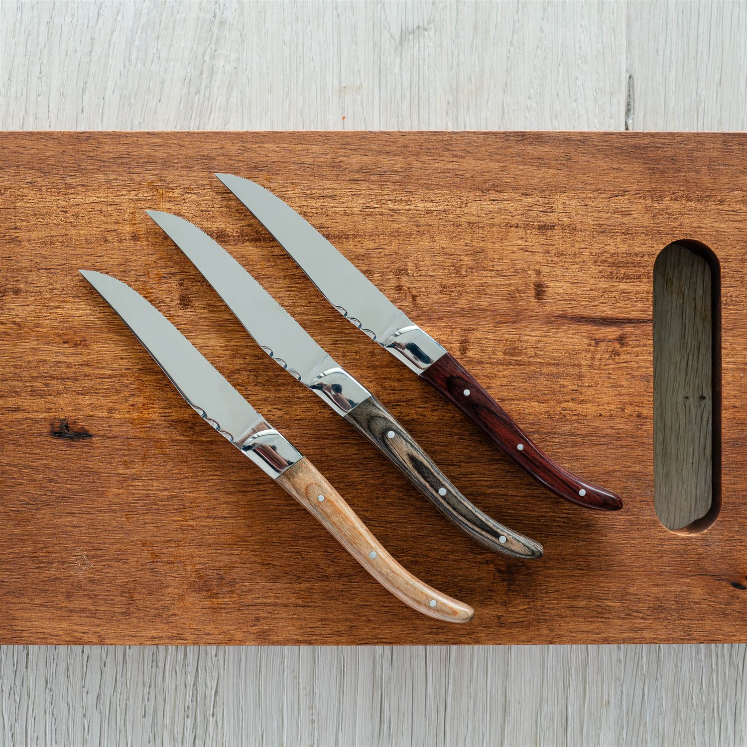 Corta Steakmesser aus Edelstahl, Grau, Ansicht 2