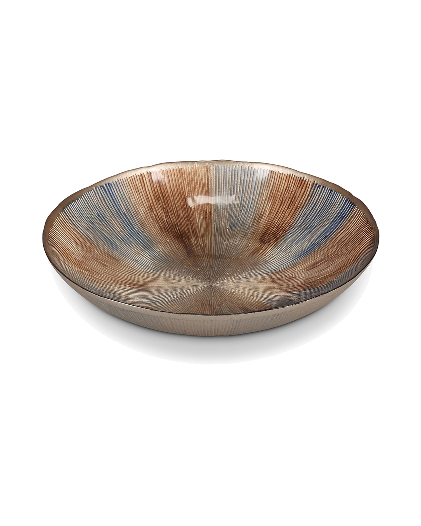 Cosmo Dekoschale aus Glas, Glas Herbst, Ø 33 cm, H 6 cm, Ansicht 1