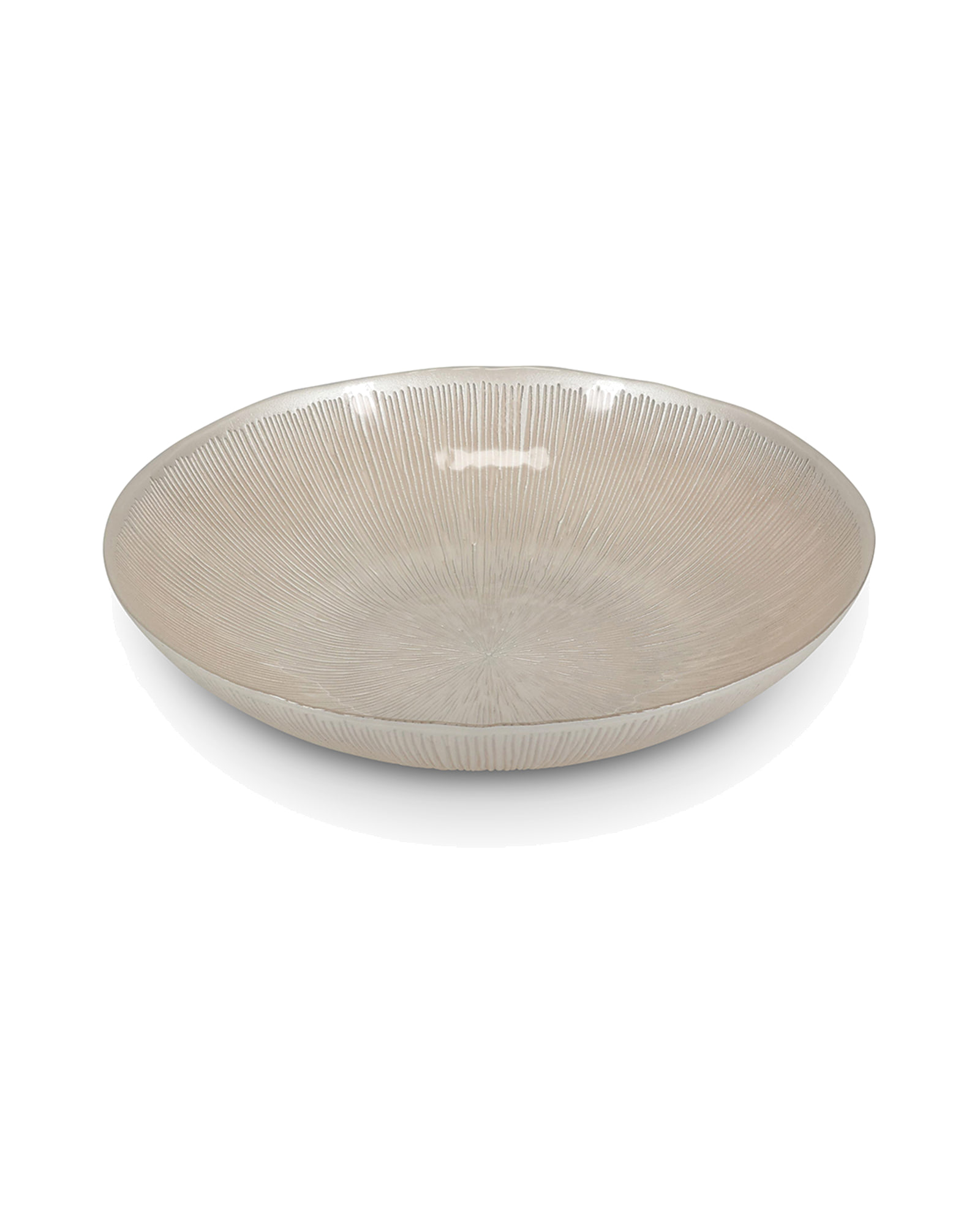Cosmo Dekoschale aus Glas, Glas Perlmutt, Ø 33 cm, H 6 cm, Ansicht 1