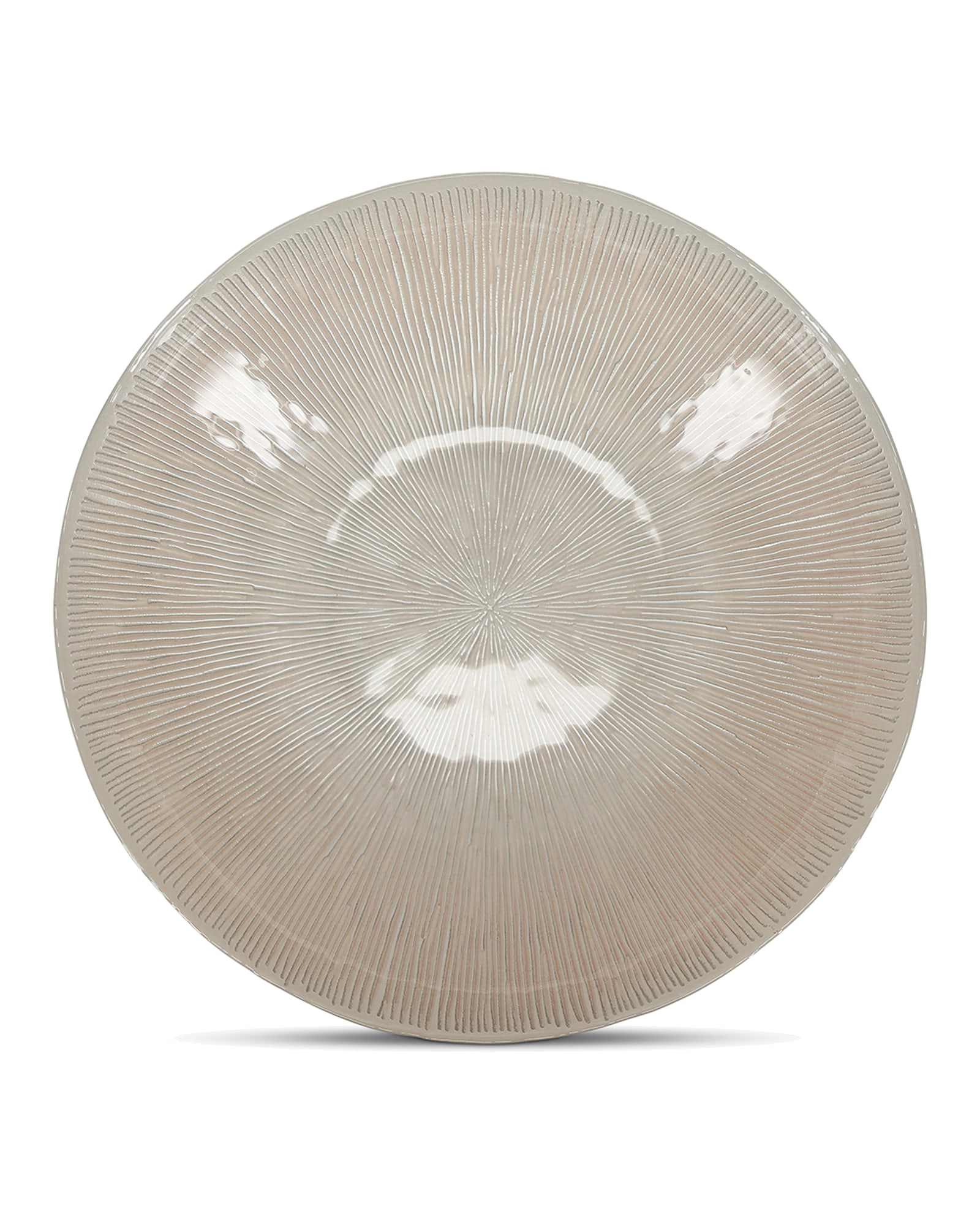 Cosmo Dekoschale aus Glas, Glas Perlmutt, Ø 33 cm, H 6 cm, Ansicht 2