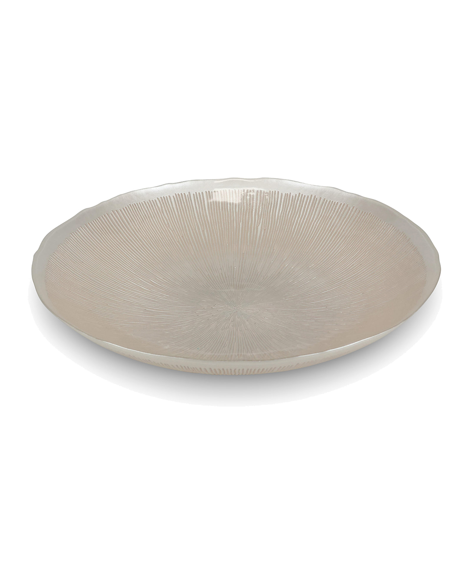 Cosmo Dekoschale aus Glas, Glas Perlmutt, Ø 40 cm, H 6,5 cm, Ansicht 1