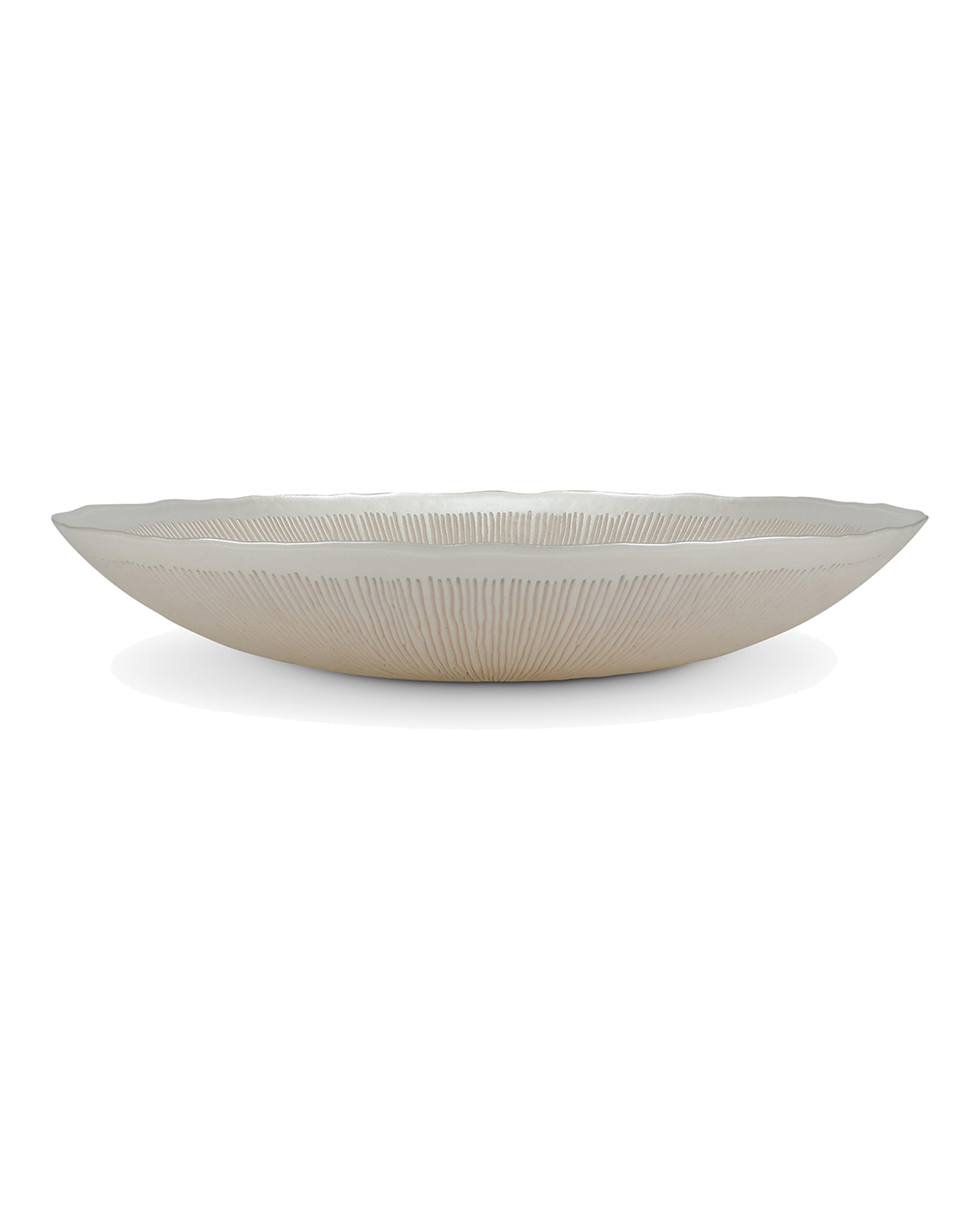 Cosmo Dekoschale aus Glas, Glas Perlmutt, Ø 40 cm, H 6,5 cm, Ansicht 3