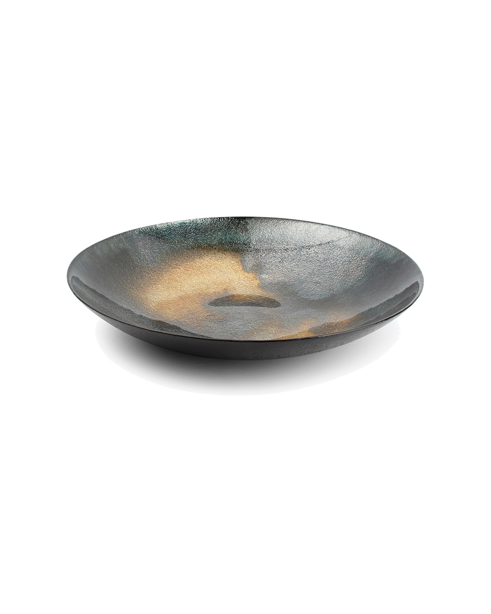 Cosmo Dekoschale aus Glas, Schwarz, Ø 33 cm, H 6 cm, Ansicht 2