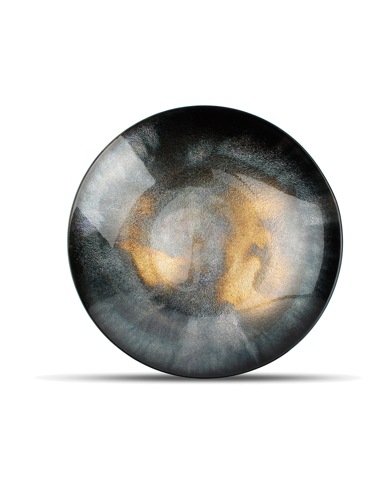 Cosmo Dekoschale aus Glas, Schwarz, Ø 40 cm, Ansicht 3