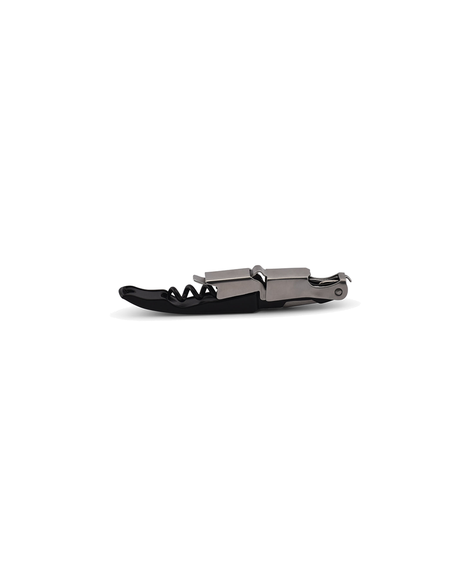 Cru Korkenzieher aus Metall, Schwarz, L 12 cm