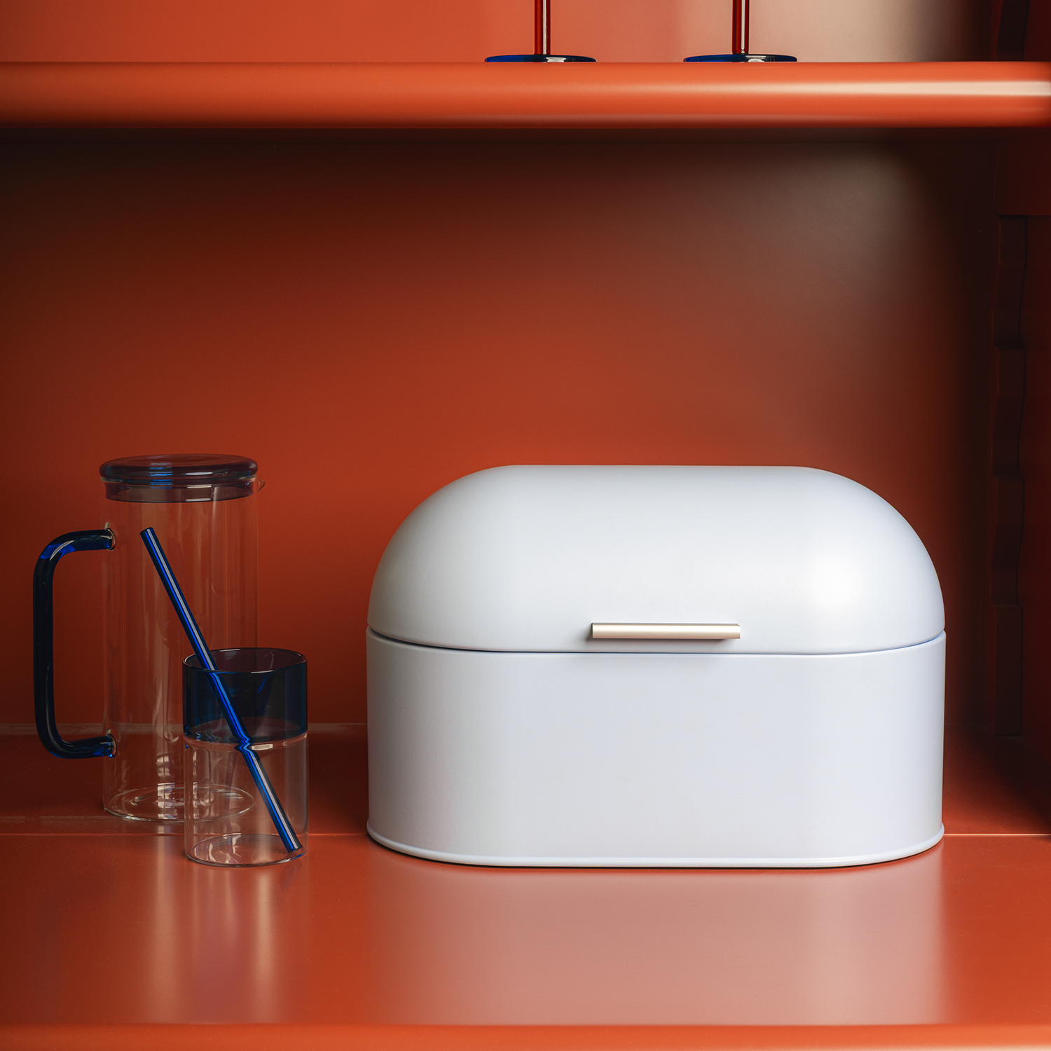 Cruse Trinkglas aus Borosilikatglas, Blau, 365 ml, Ansicht 5