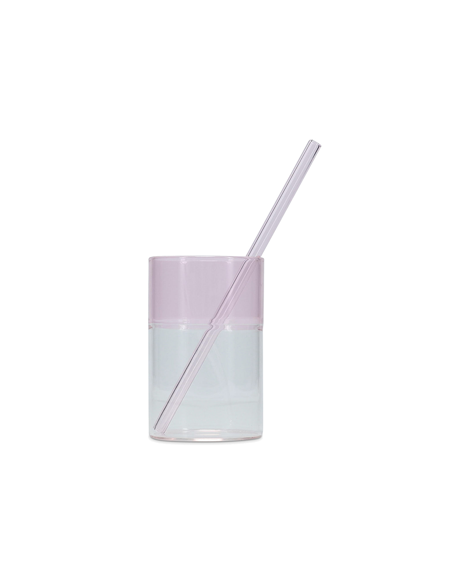 Cruse Trinkhalm aus Borosilikatglas, Glas Rosa, L 20 cm, Ansicht 2