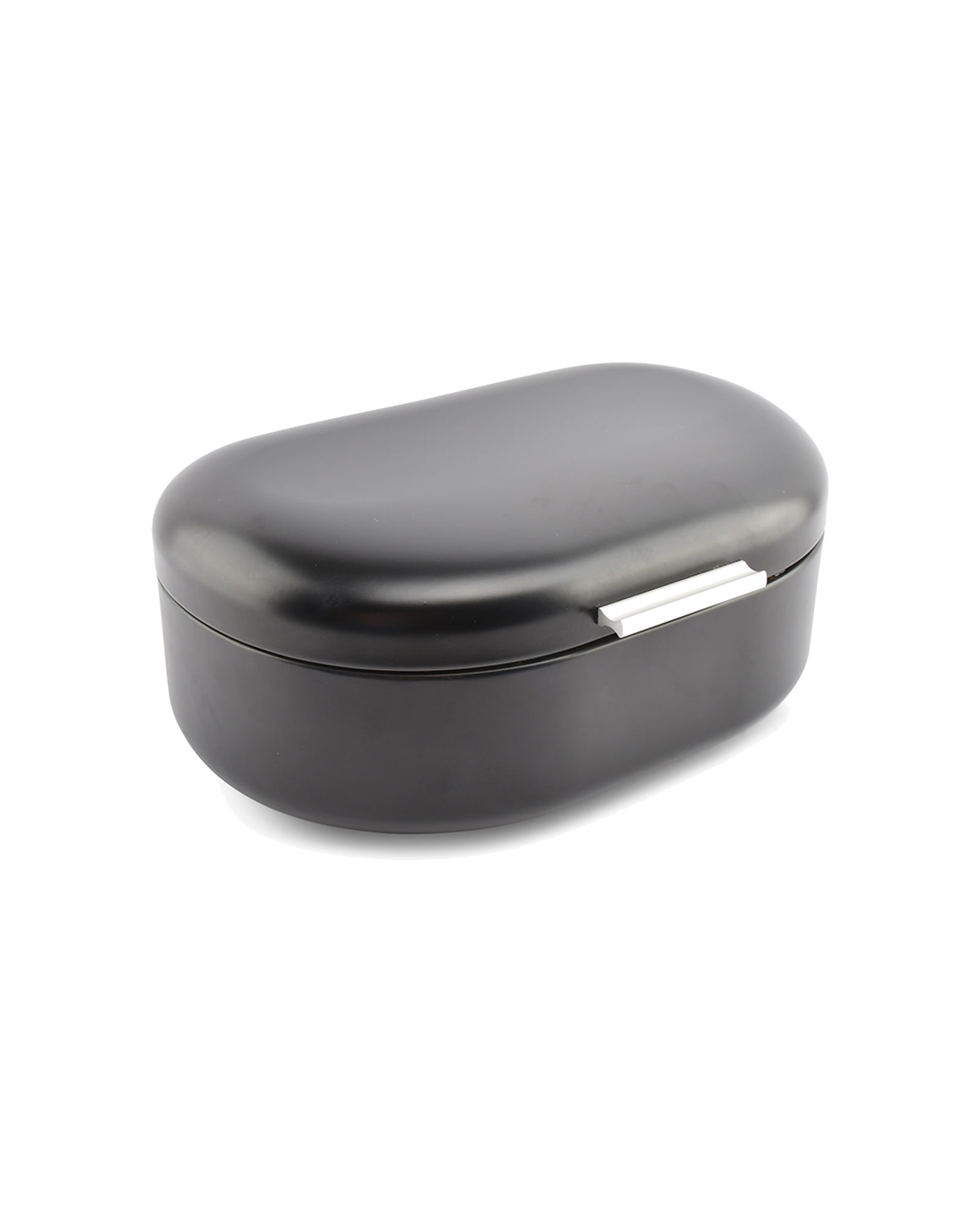 Crust Brotkasten aus Metall, Schwarz, 33,5 × 21 cm, H 14,5 cm, Ansicht 1