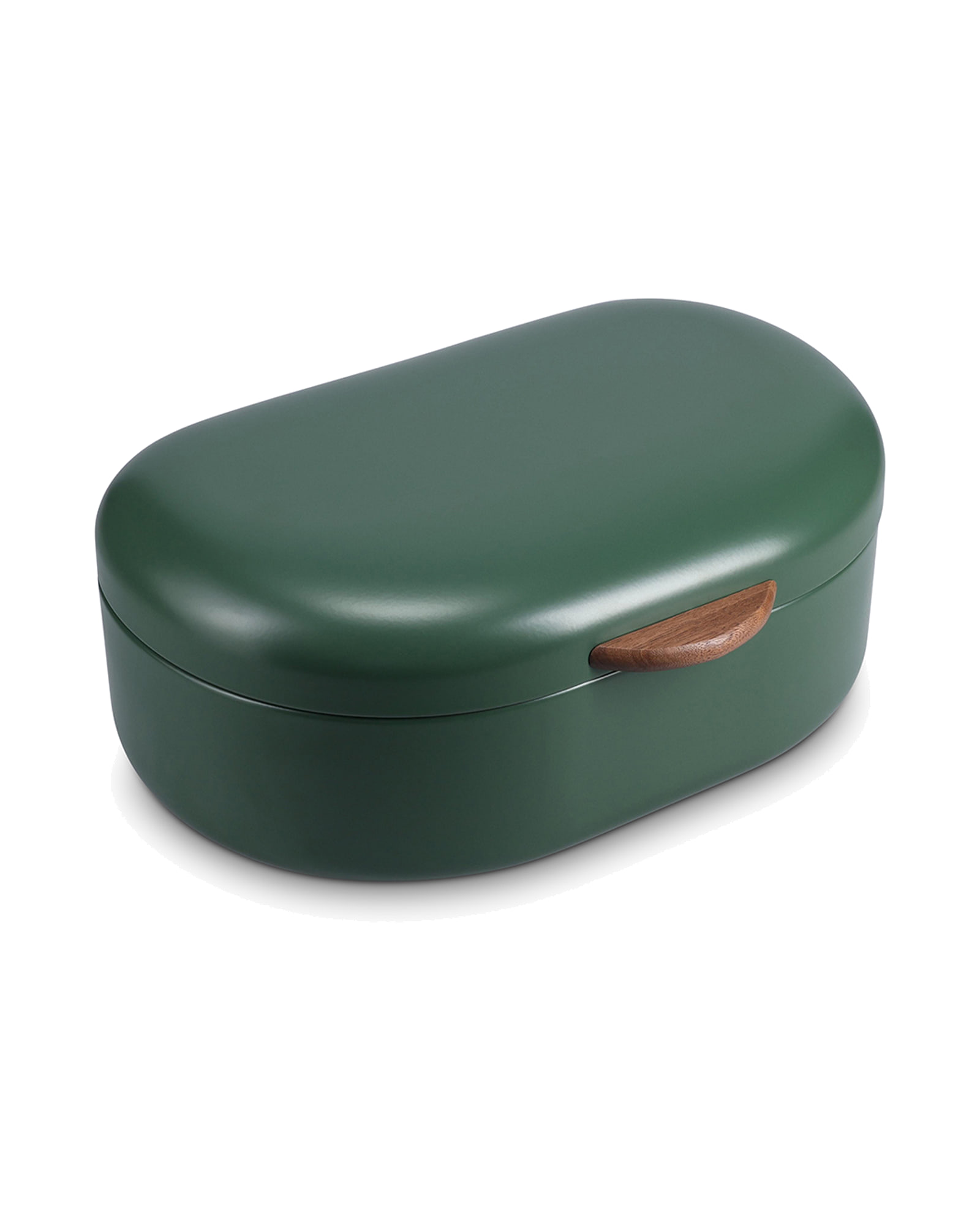 Crust Brotkasten aus Metall, Grün, 33,5 × 21 cm, H 14,5 cm, Ansicht 1