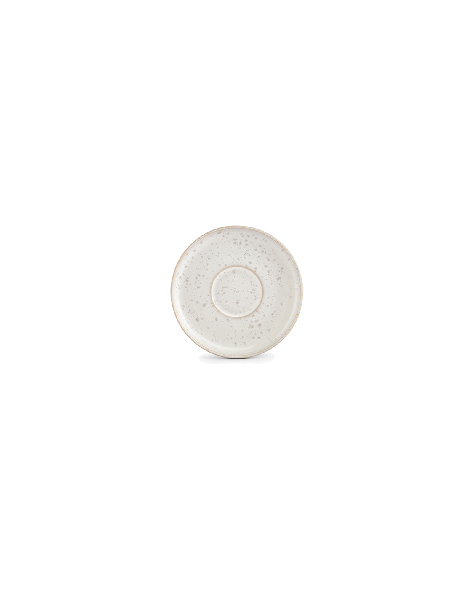 Curvy Mokka-Untertasse aus Steinzeug, Perlmutt, Ø 11 cm, Ansicht 1