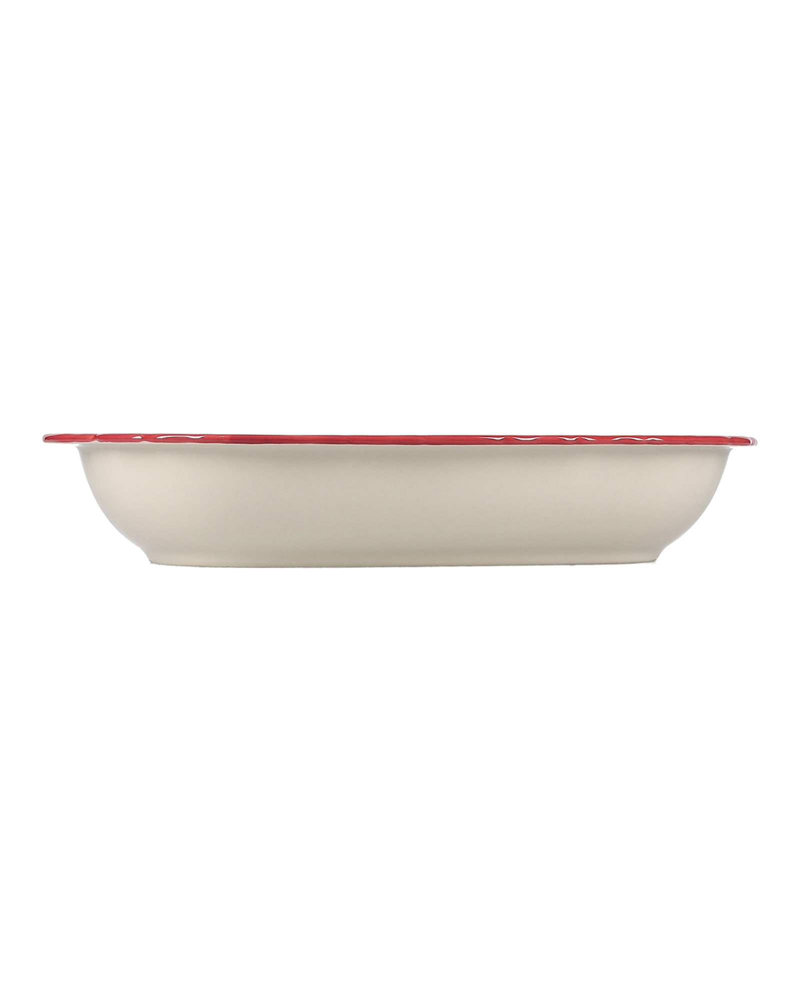 Cyril Servierschale groß aus Porzellan, oval Burgunderrot, 31,5 × 21 cm, H 5,5 cm, Ansicht 3