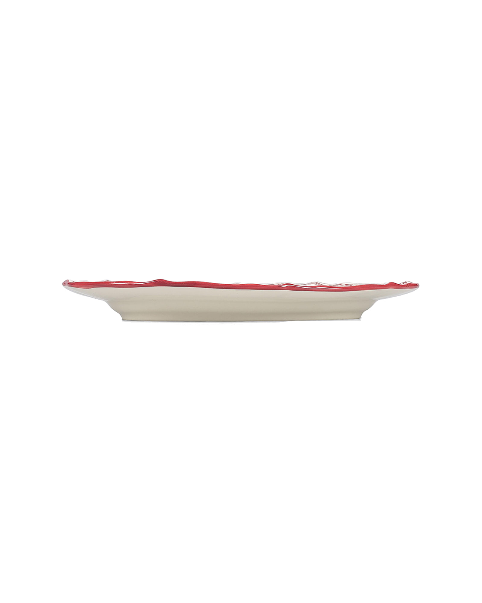 Cyril Servierschale oval aus Porzellan, oval Burgunderrot, 25,5 × 18 cm, Ansicht 3