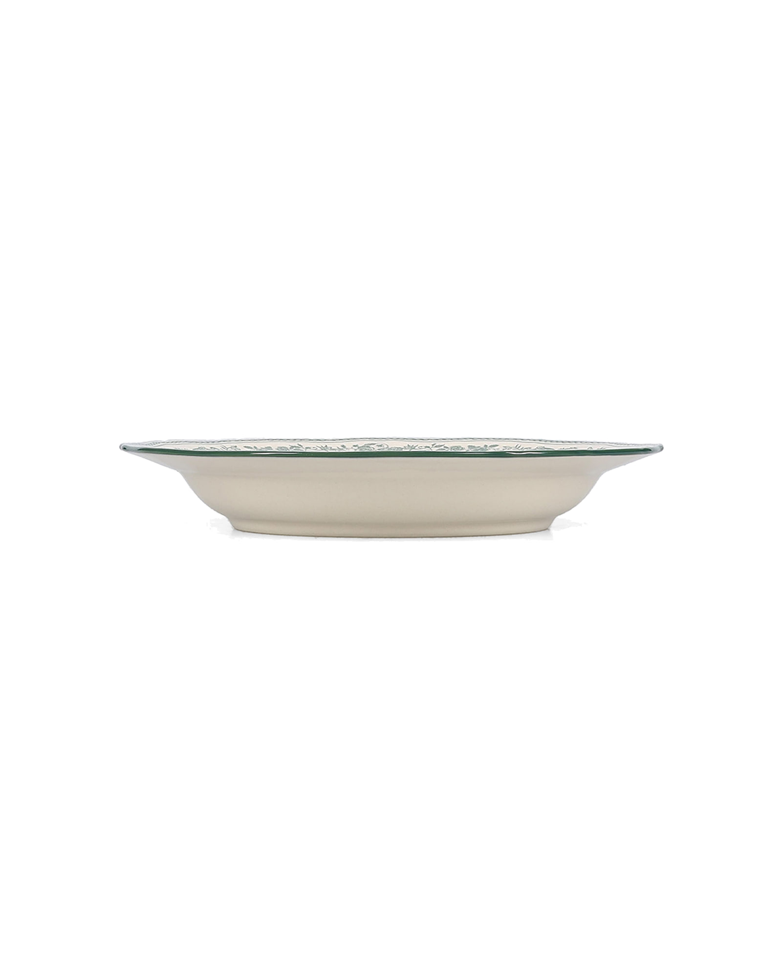 Cyril Suppenteller aus Porzellan, Grün, Ø 23 cm, H 4 cm, Ansicht 3