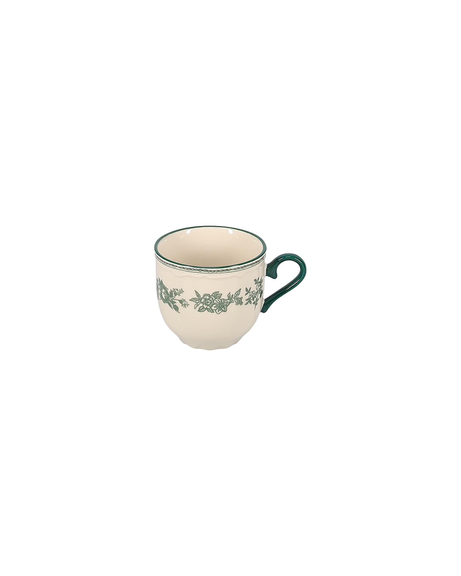 Cyril Tasse aus Porzellan, Grün, 215 ml, Ansicht 2