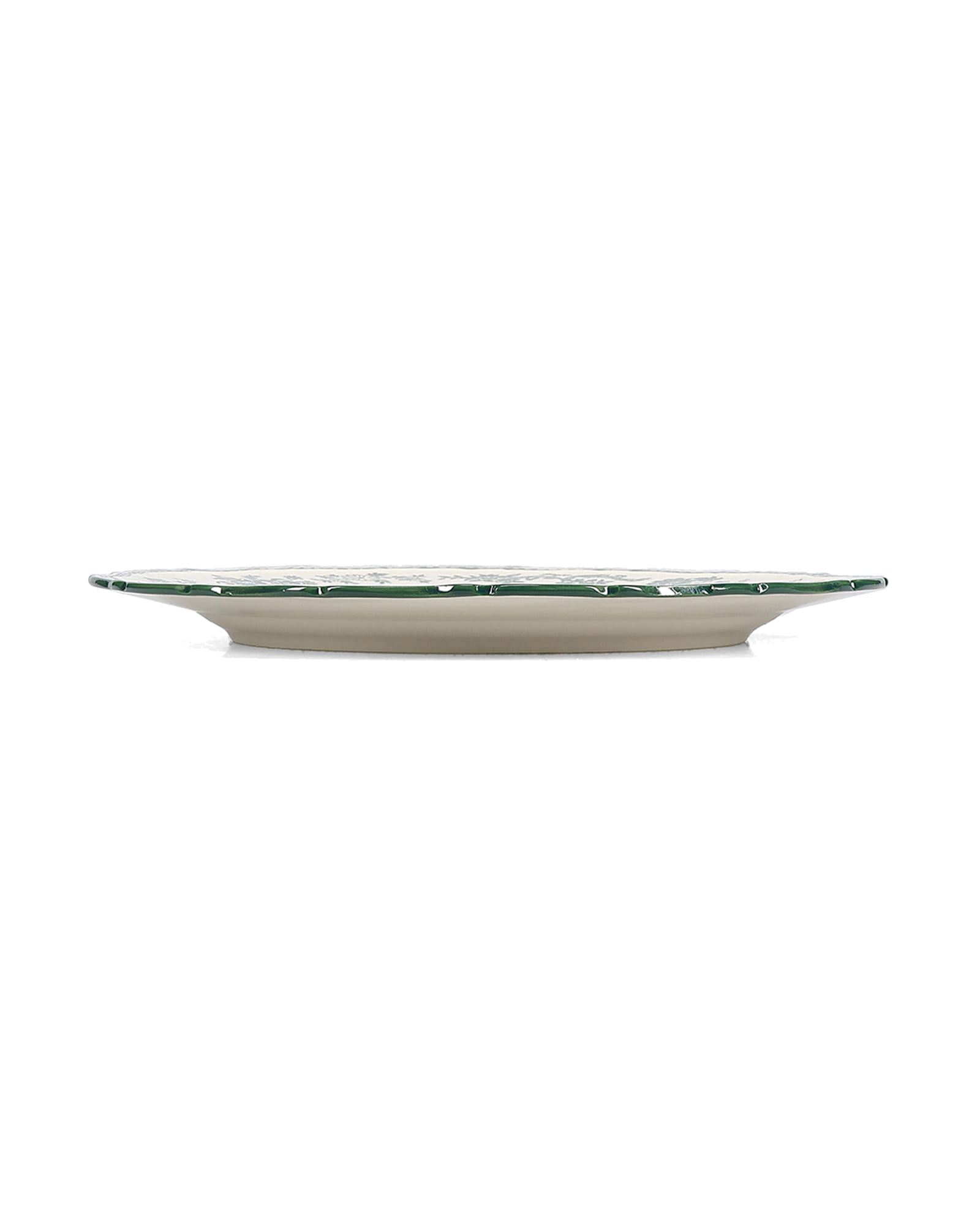 Cyril Teller aus Porzellan, Grün, Ø 27 cm, Ansicht 3