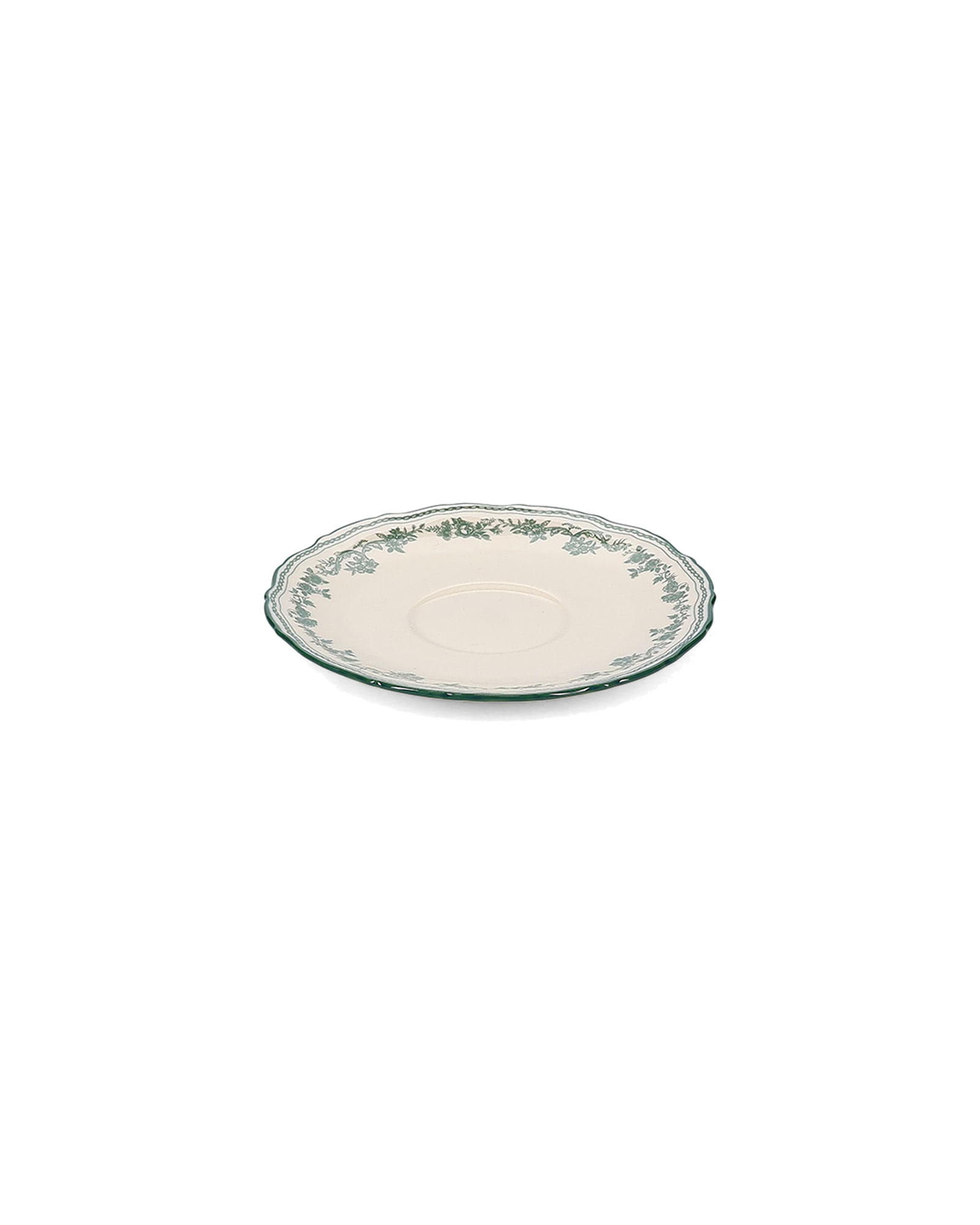 Cyril Untertasse aus Porzellan, Grün, Ø 15,5 cm, Ansicht 2