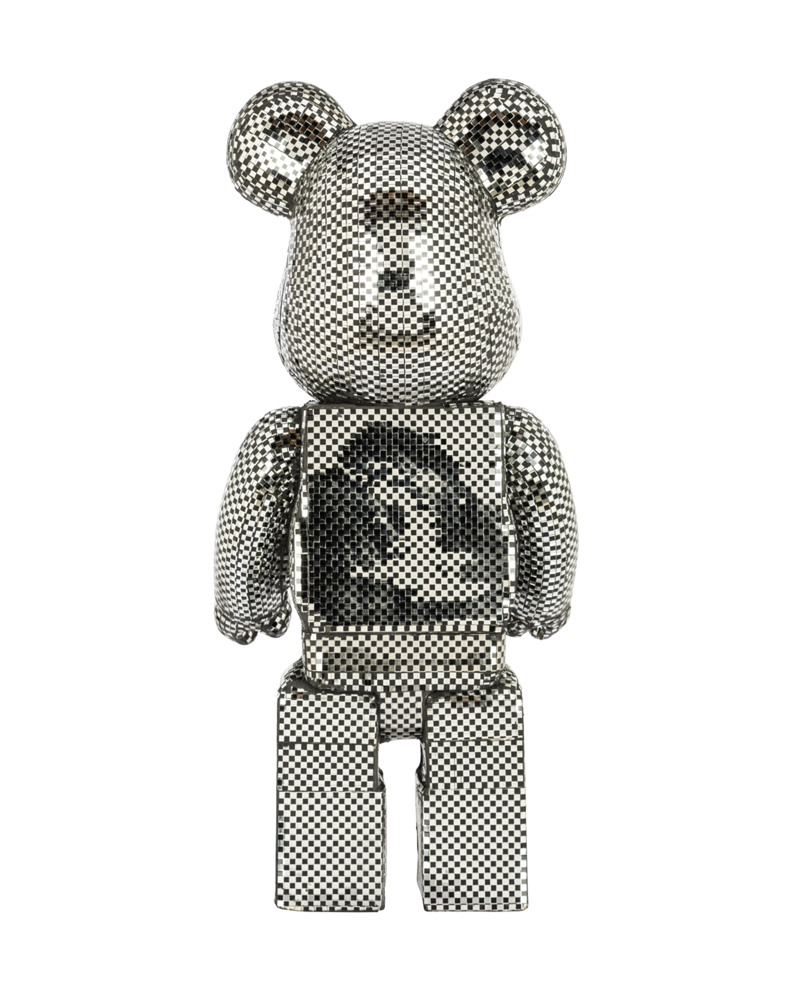 Dekoobjekt Bear, Silberfarben, klein von Richmond Interiors, Produktansicht 4