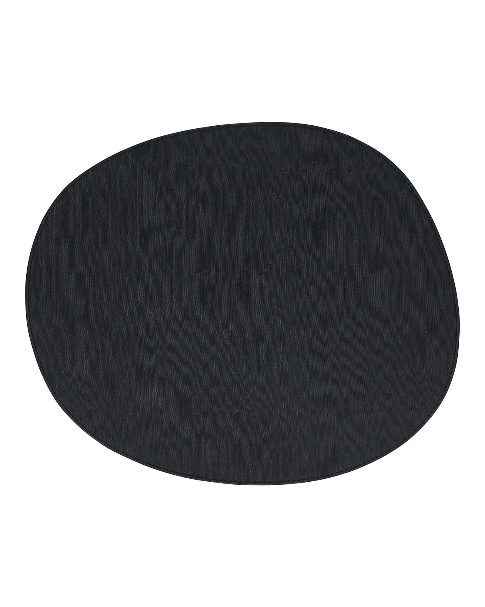 Dinner Platzset, organisch Schwarz, 43,5 × 36,5 cm, Ansicht 1