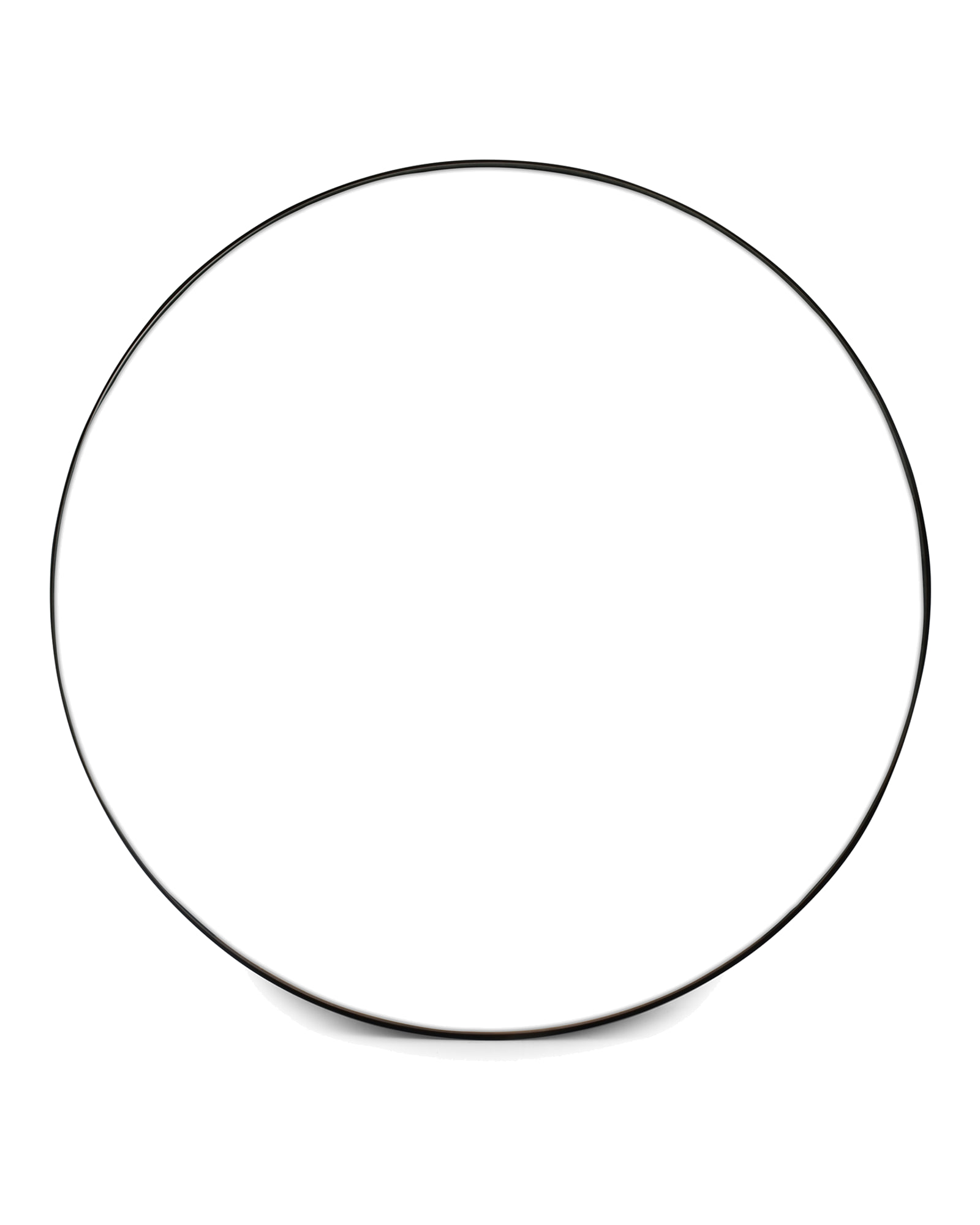 Donna Wandspiegel aus Metall, Schwarz, Ø 61 cm, Ansicht 1
