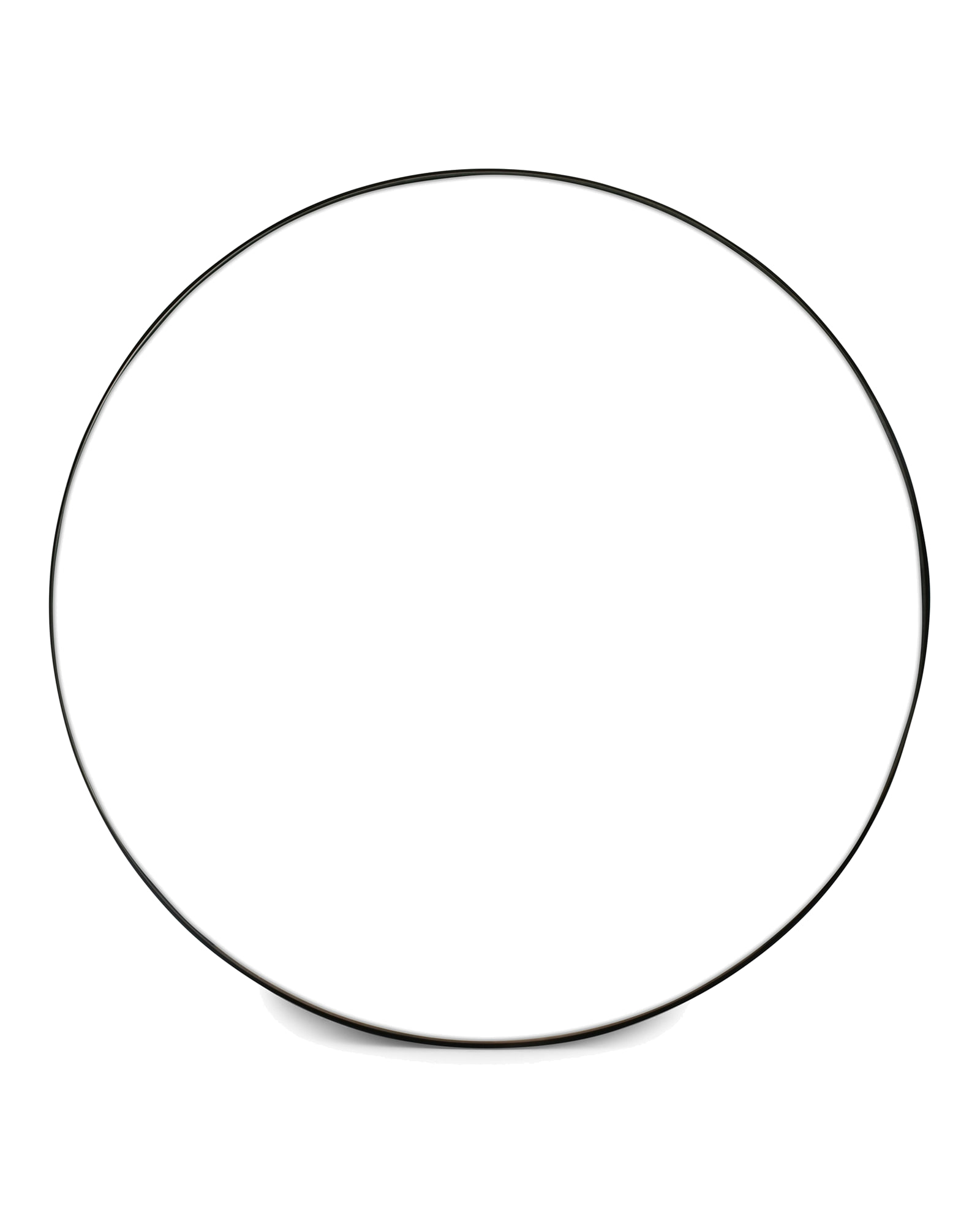 Donna Wandspiegel aus Metall, Schwarz, Ø 76 cm, Ansicht 1