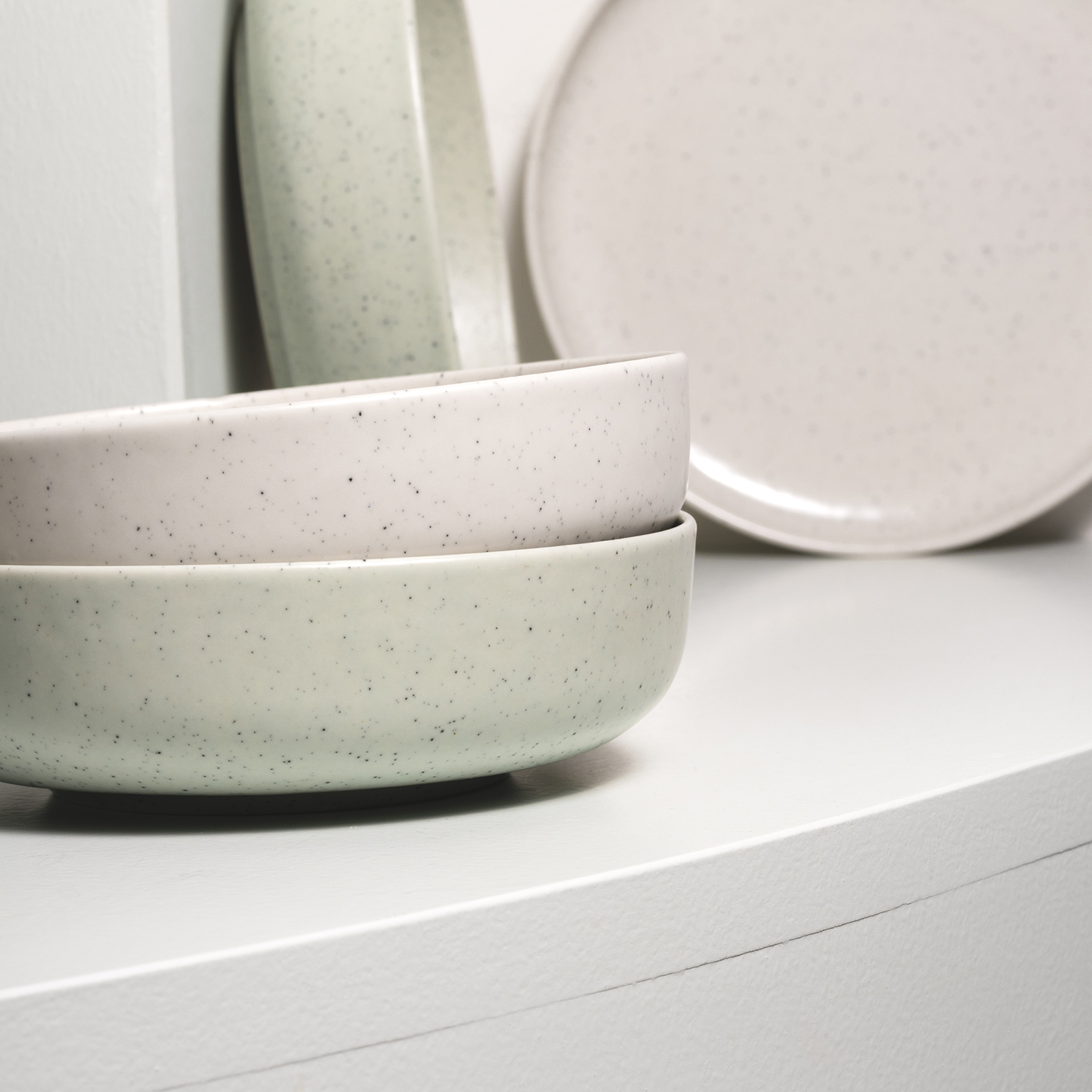 Dot Schale aus Porzellan, Mint, Ø 15 cm, H 4,5 cm, Ansicht 4