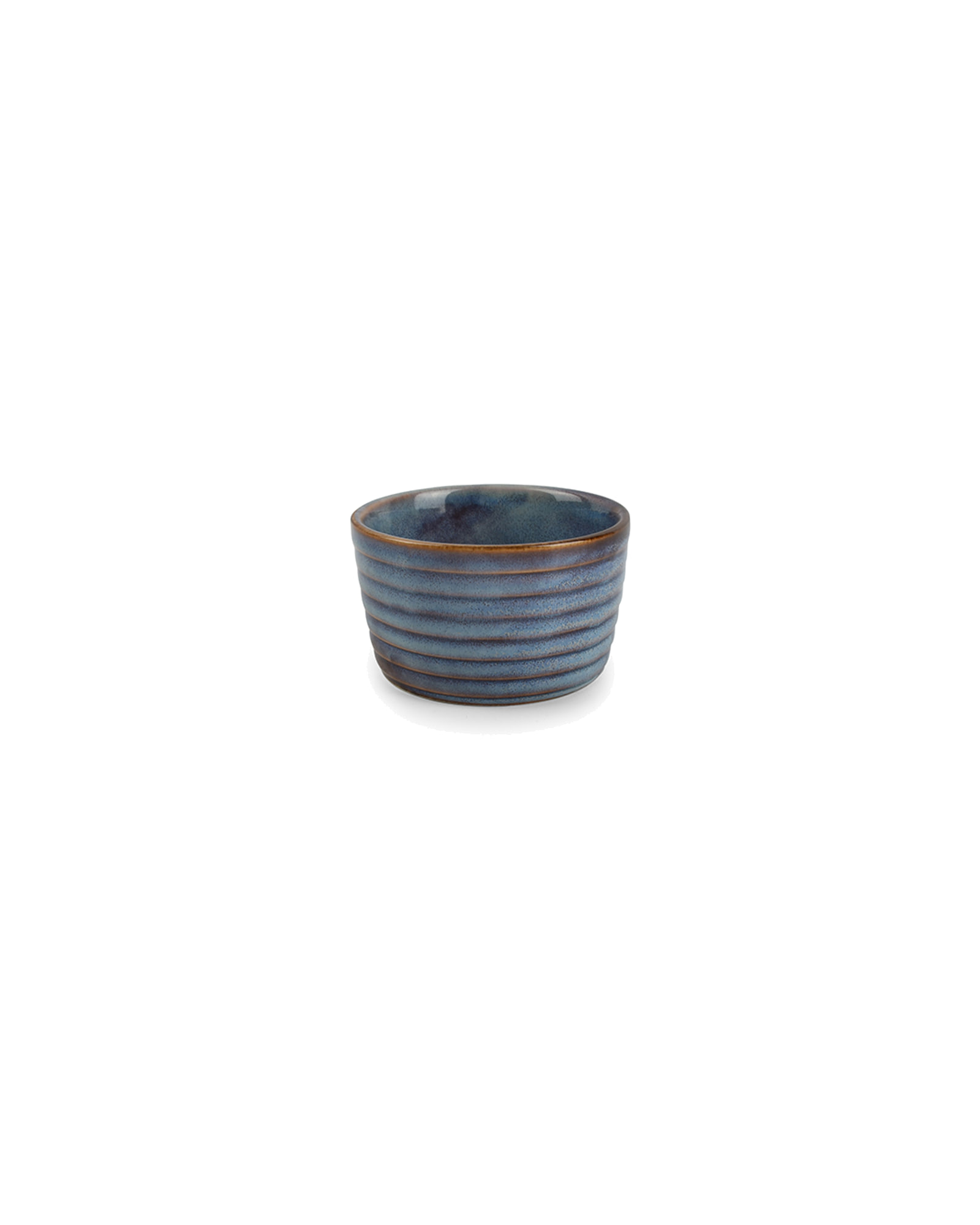 Duna Auflaufform aus Steinzeug, Blau, Ø 10 cm, H 6 cm, Ansicht 1