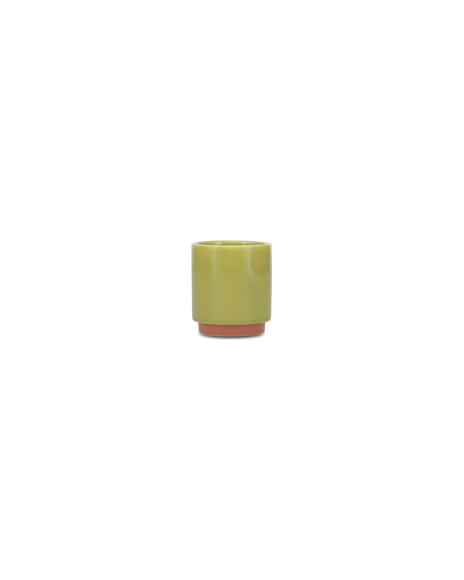 Duo Mokkatasse aus Steinzeug, Orange/Grün, 130 ml, Ansicht 1