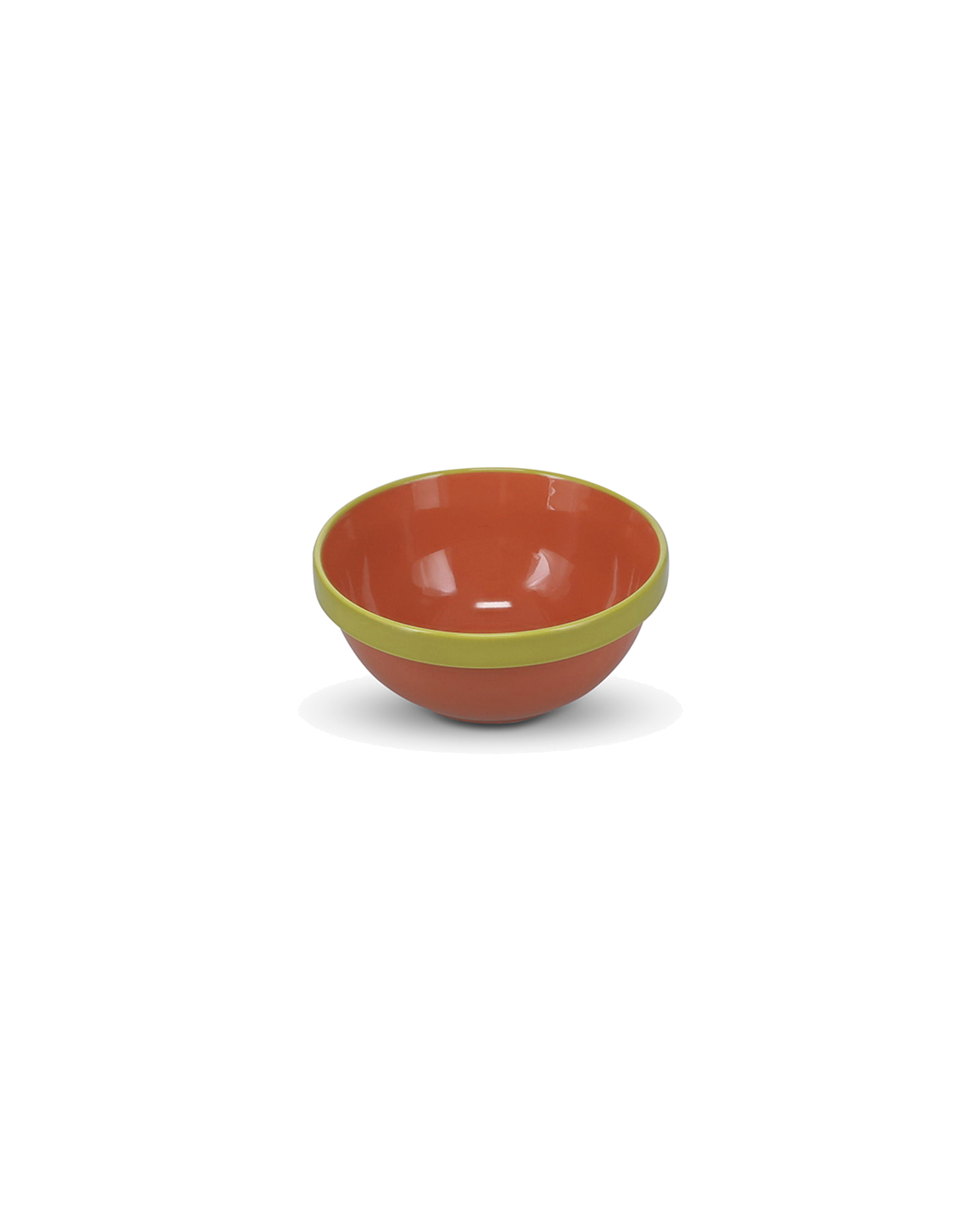 Duo Schale aus Steinzeug, Orange/Grün, Ø 15,5 cm, H 6,5 cm, Ansicht 2