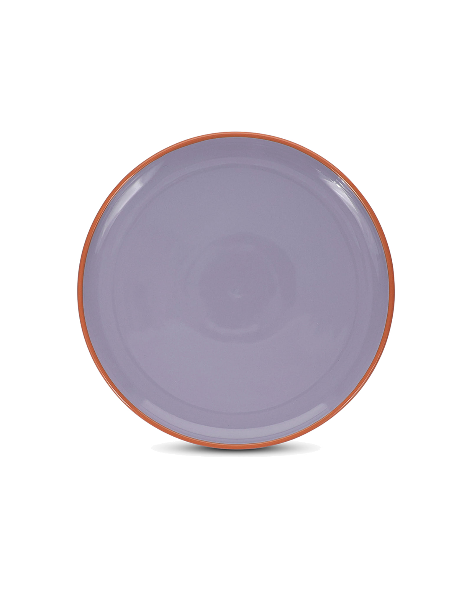 Duo Teller aus Steinzeug, Lila/Orange, Ø 26 cm, H 2,5 cm, Ansicht 1