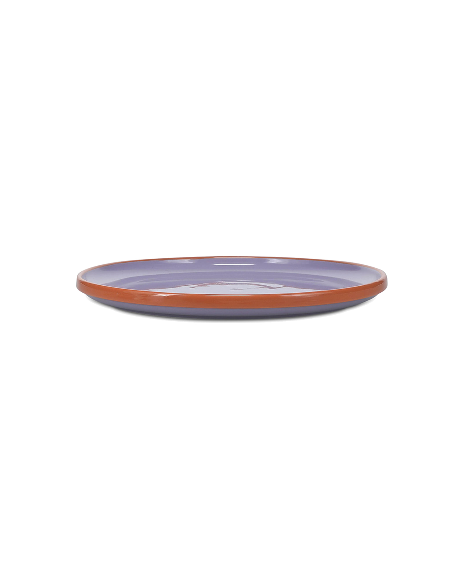 Duo Teller aus Steinzeug, Lila/Orange, Ø 26 cm, H 2,5 cm, Ansicht 2