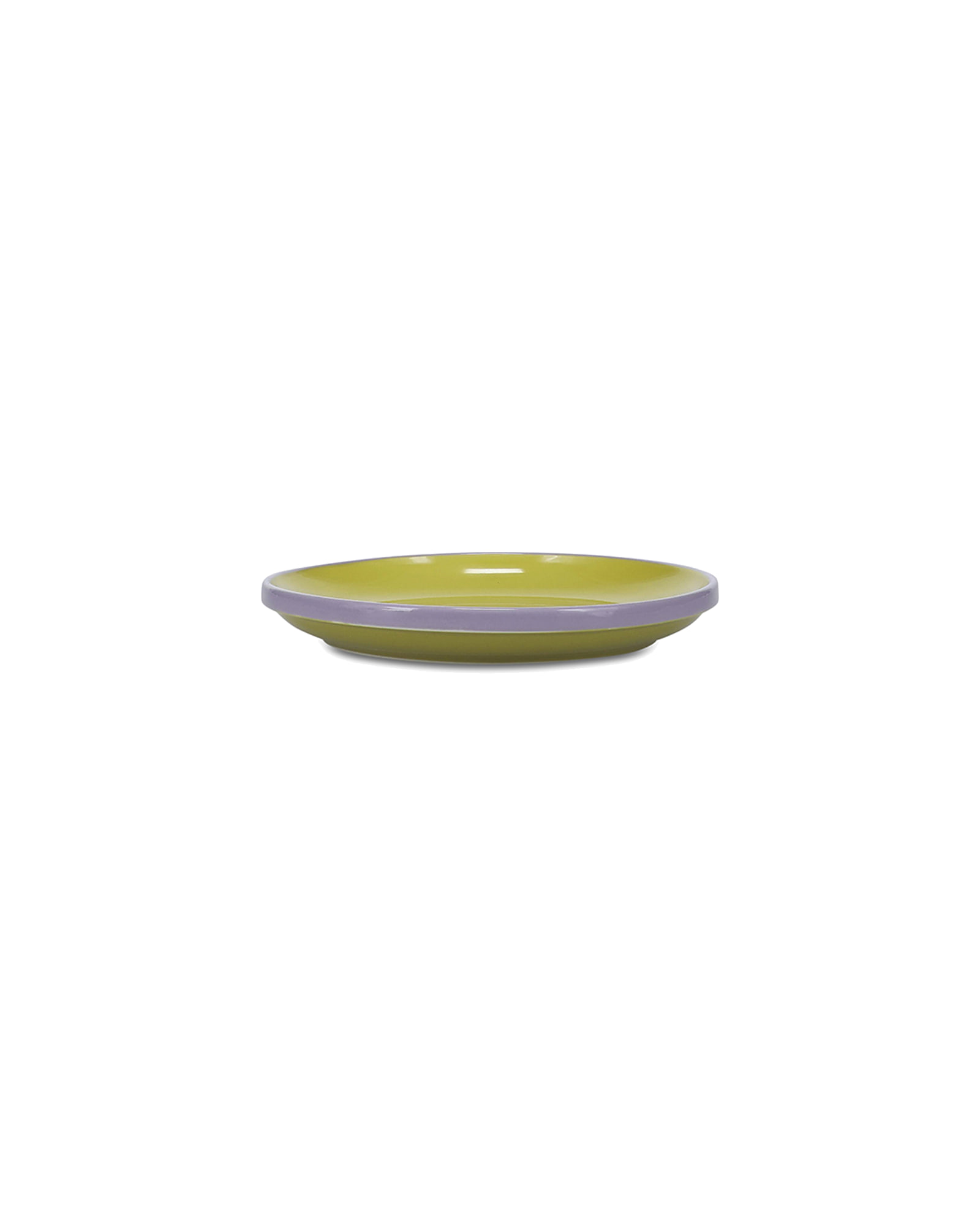 Duo Teller aus Steinzeug, Grün/Lila, Ø 18 cm, H 2,5 cm, Ansicht 2