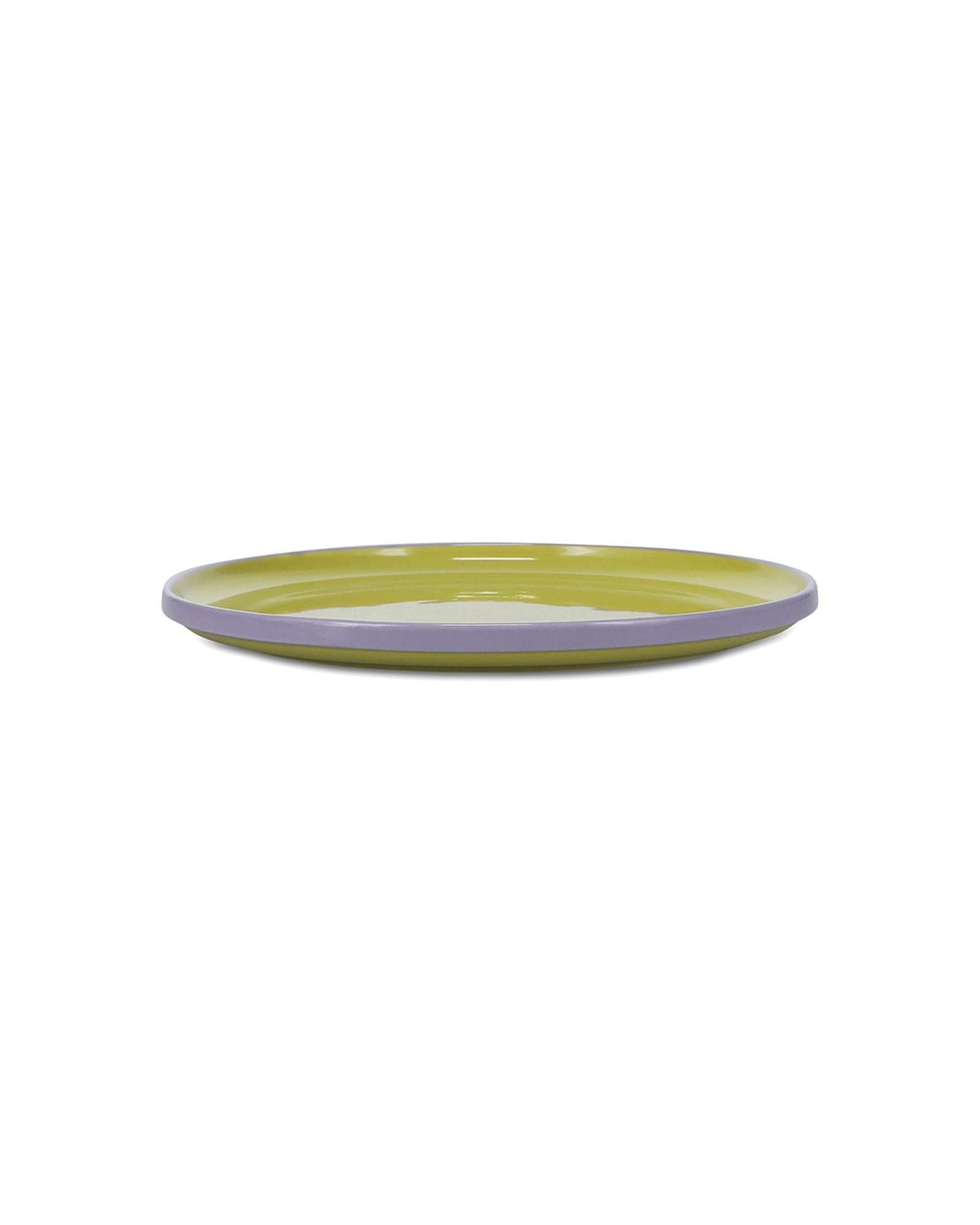 Duo Teller aus Steinzeug, Grün/Lila, Ø 26 cm, H 2,5 cm, Ansicht 2