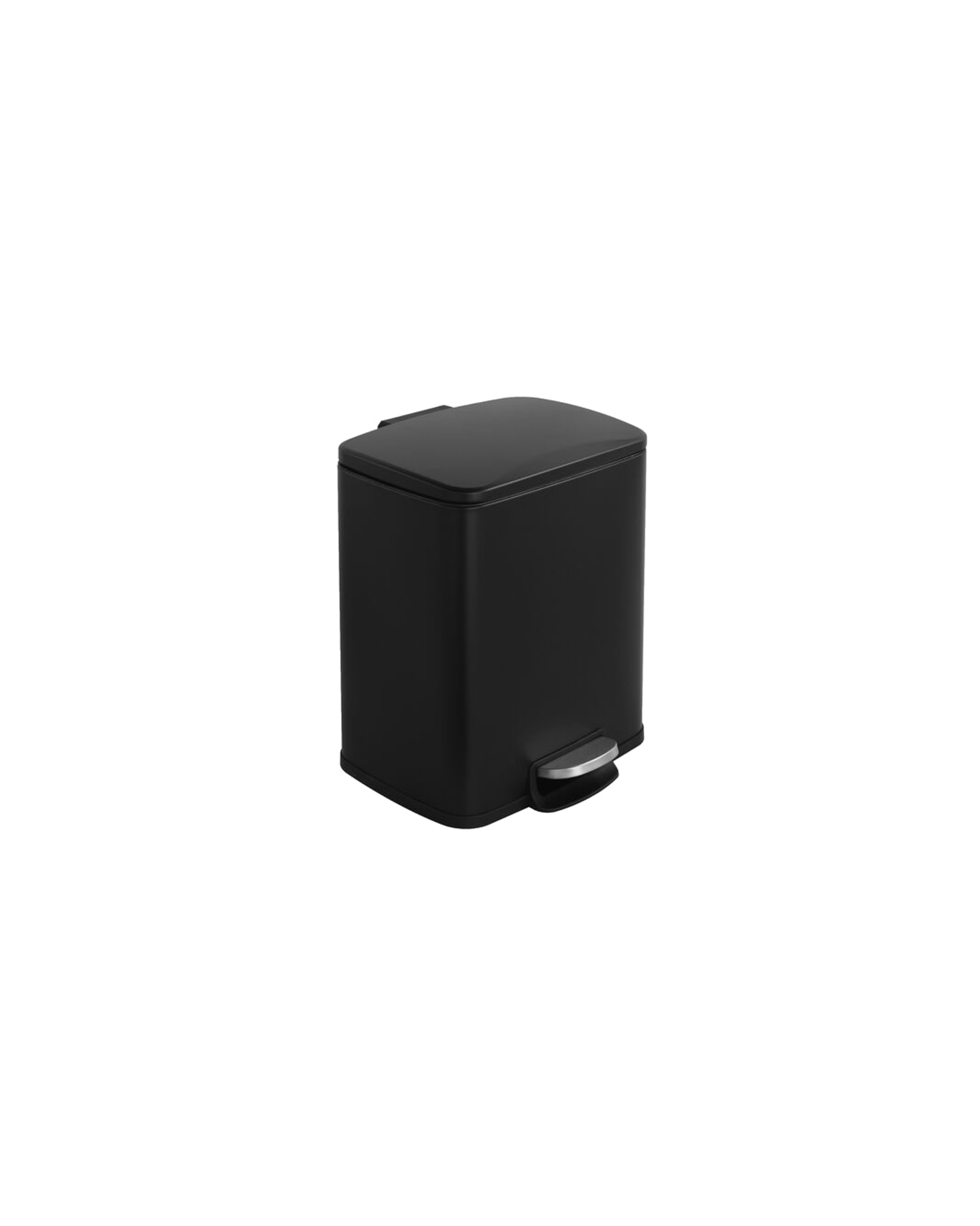 Dust Treteimer aus Metall, Schwarz, 20 l, 33,5 × 32 cm, H 42 cm, Ansicht 2