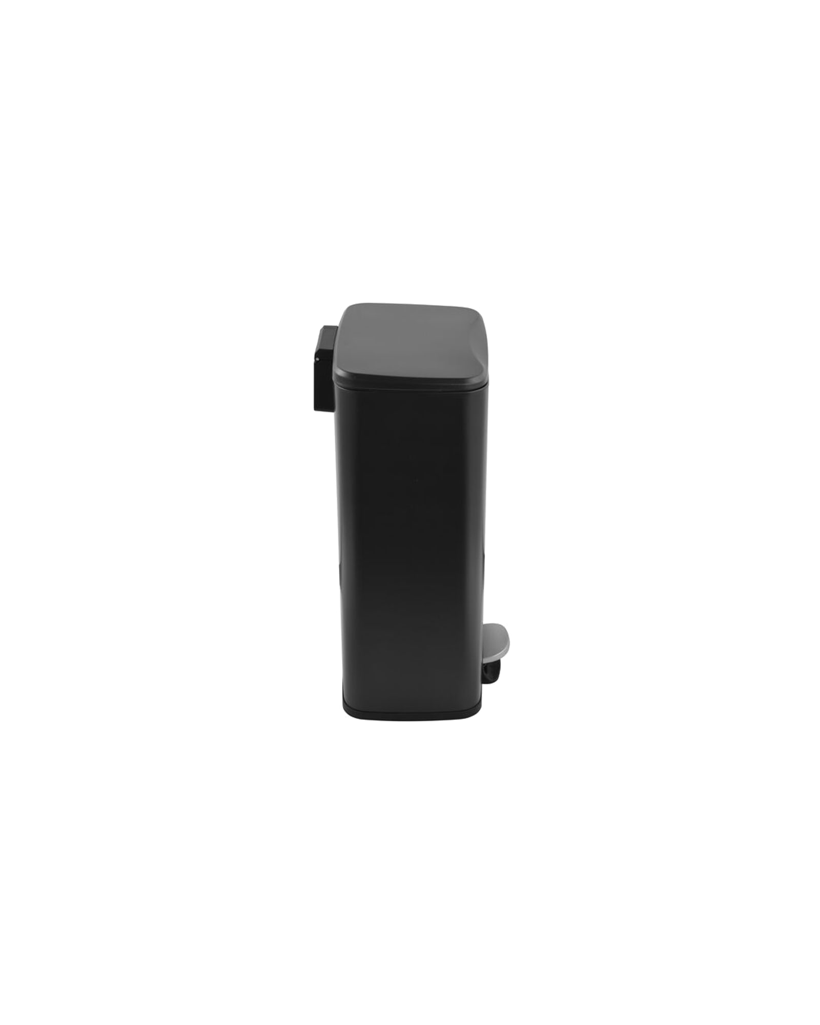 Dust Treteimer aus Metall, Schwarz, 30 l, 34 × 32 cm, H 61 cm, Ansicht 3