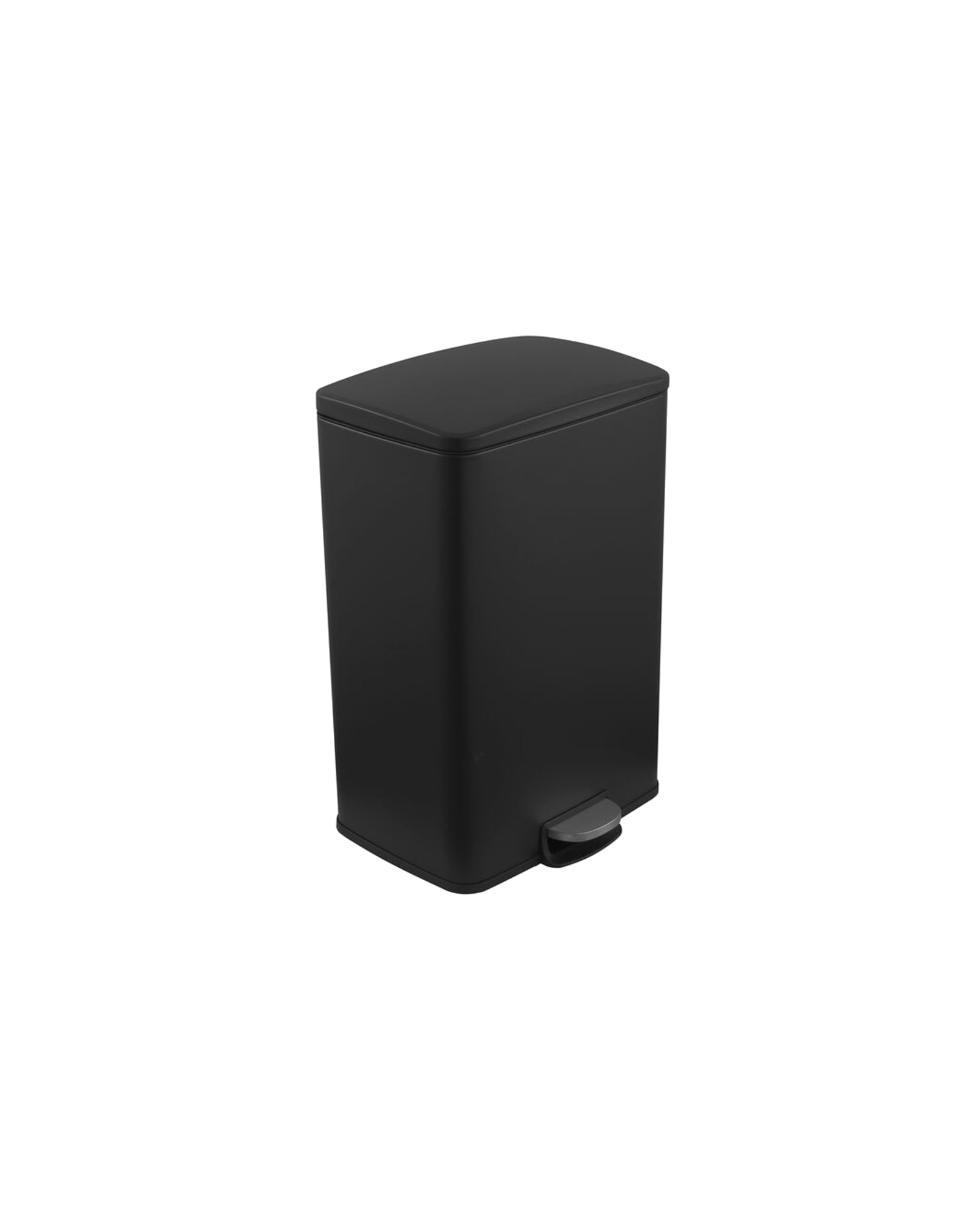 Dust Treteimer aus Metall, Schwarz, 50 l, 42 × 37 cm, H 63 cm, Ansicht 2