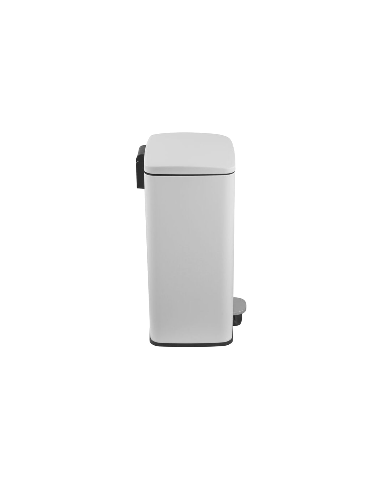 Dust Treteimer aus Metall, Weiß, 50 l, 42 × 37 cm, H 63 cm, Ansicht 2