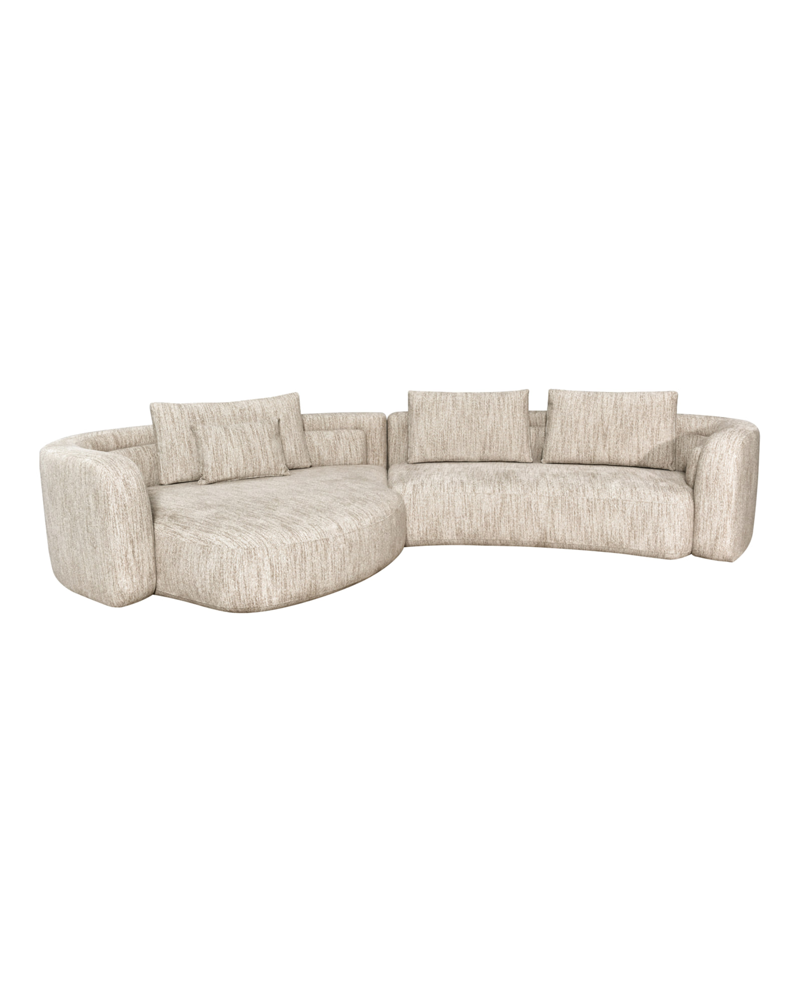 Ecksofa Angusto, Natural softweave, links von Richmond Interiors