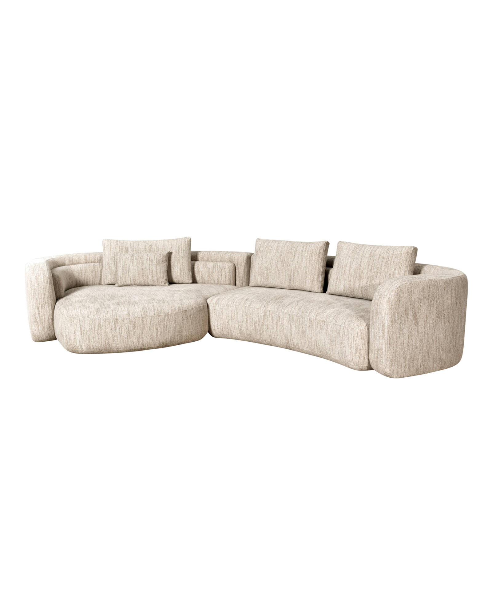 Ecksofa Angusto, Natural softweave, links von Richmond Interiors, Produktansicht 2